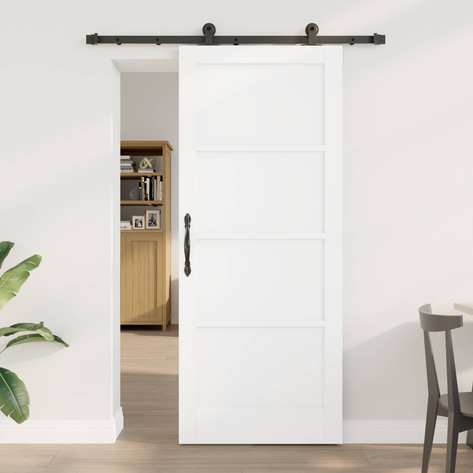 Slankios durys ORKDAL Balta 83 x 202 cm Pušies medienos masyvas