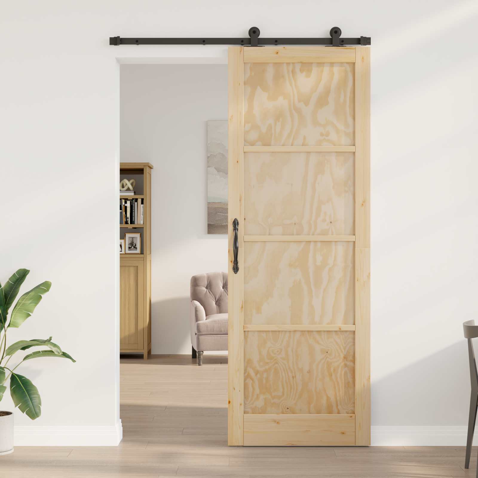 Slankios durys ORKDAL 83 x 232 cm Pušies medienos masyvas