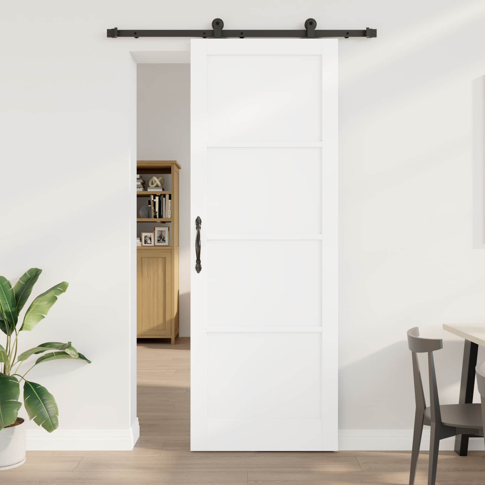 Bīdāmās durvis ORKDAL Balts 83 x 232 cm Priežu masīvkoks