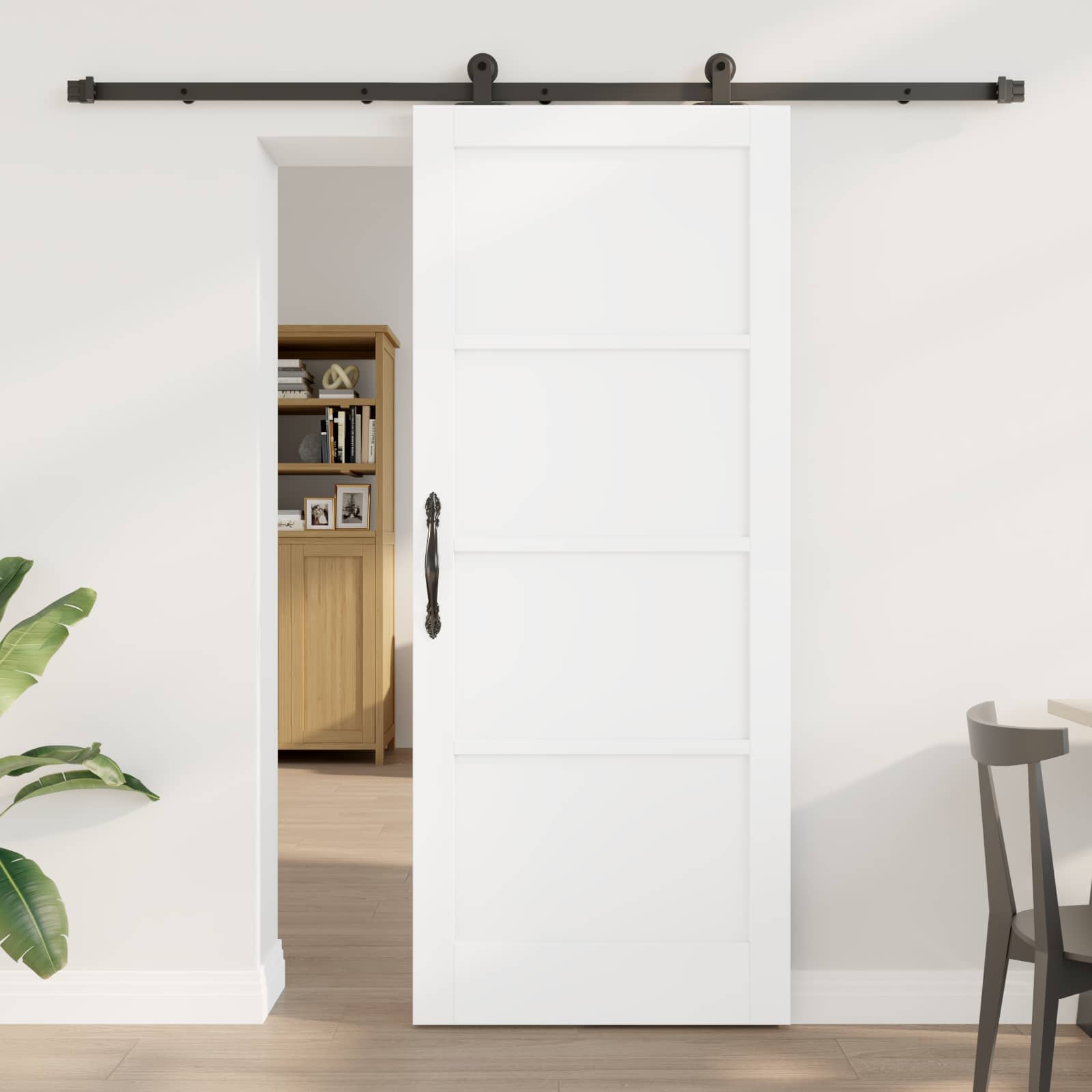 Slankios durys ORKDAL Balta 83 x 202 cm Pušies medienos masyvas