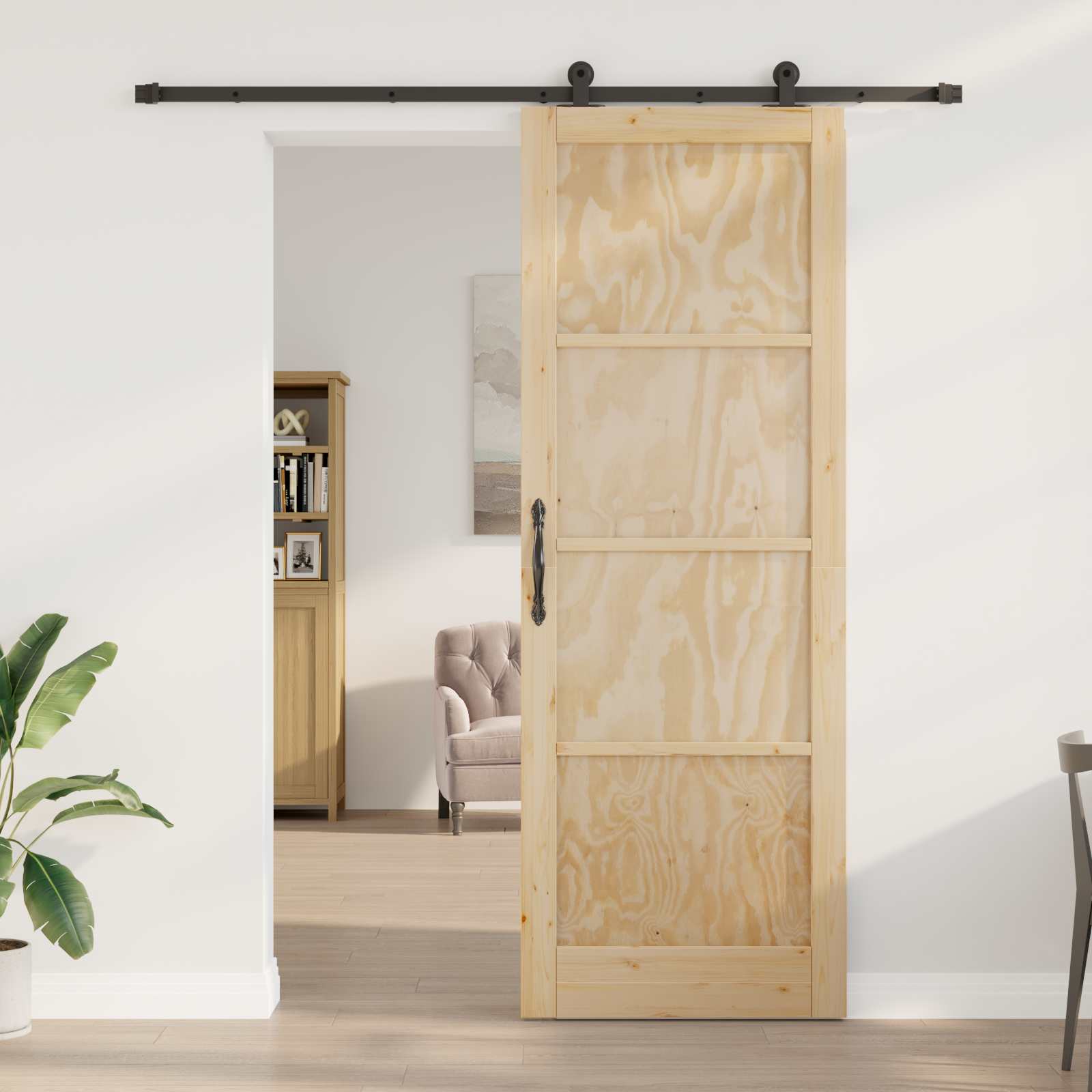 Slankios durys ORKDAL 83 x 232 cm Pušies medienos masyvas
