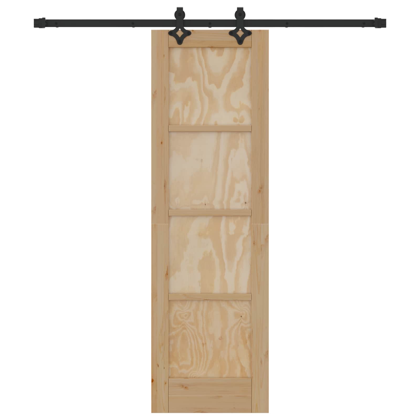 Slankios durys Natūrali ir juoda 61 x 198,5 cm