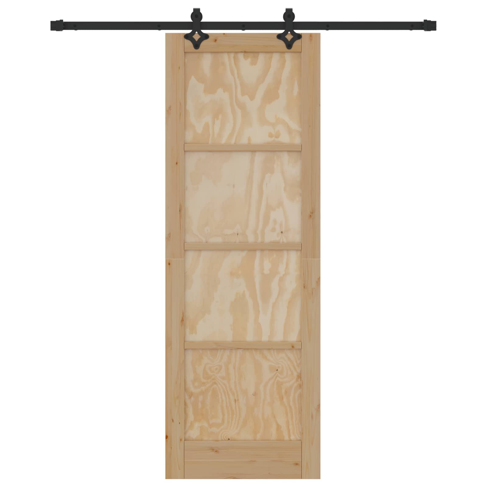 Slankios durys Natūrali ir juoda 73,5 x 211 cm
