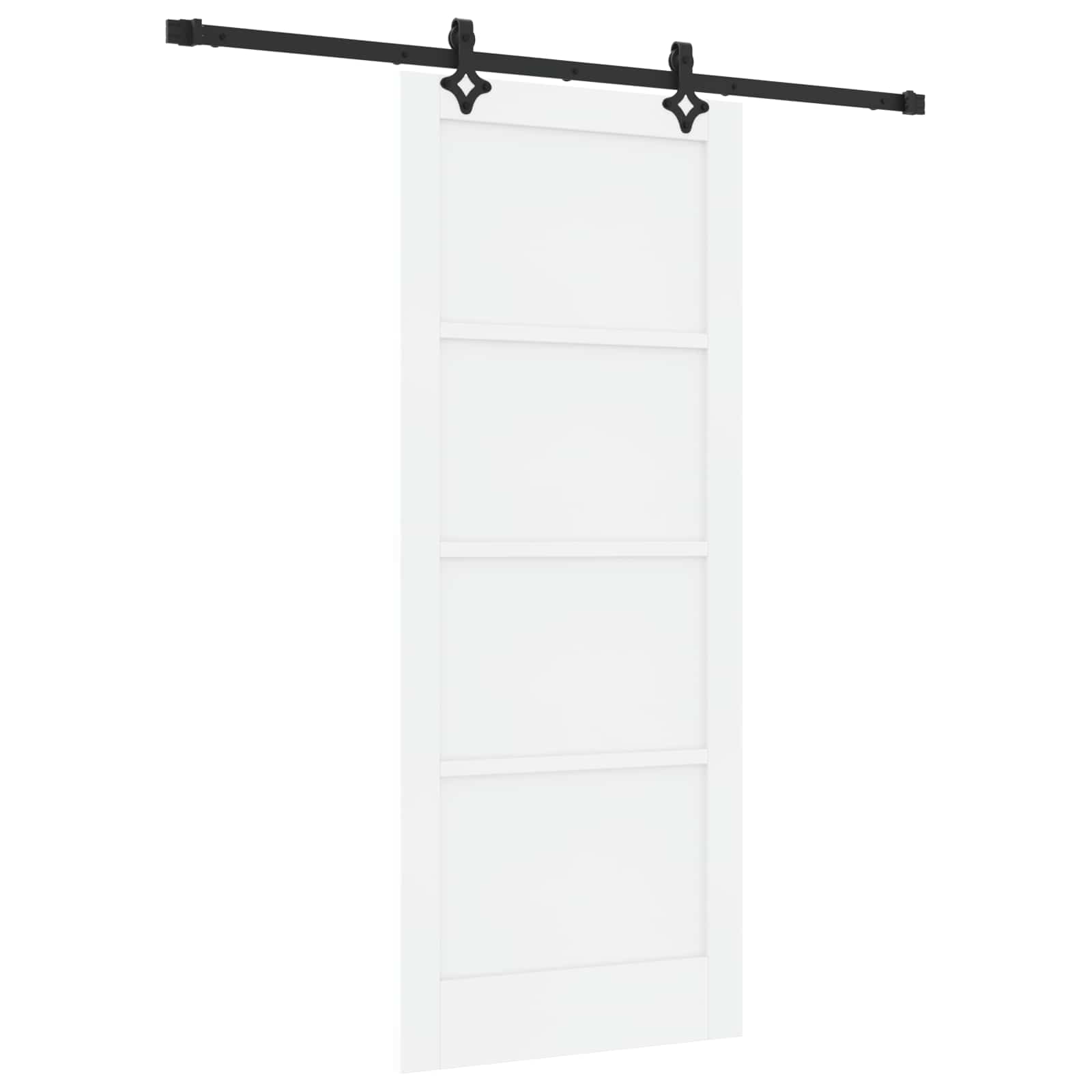 Bīdāmās durvis Baltas un melnas 83 x 202 cm