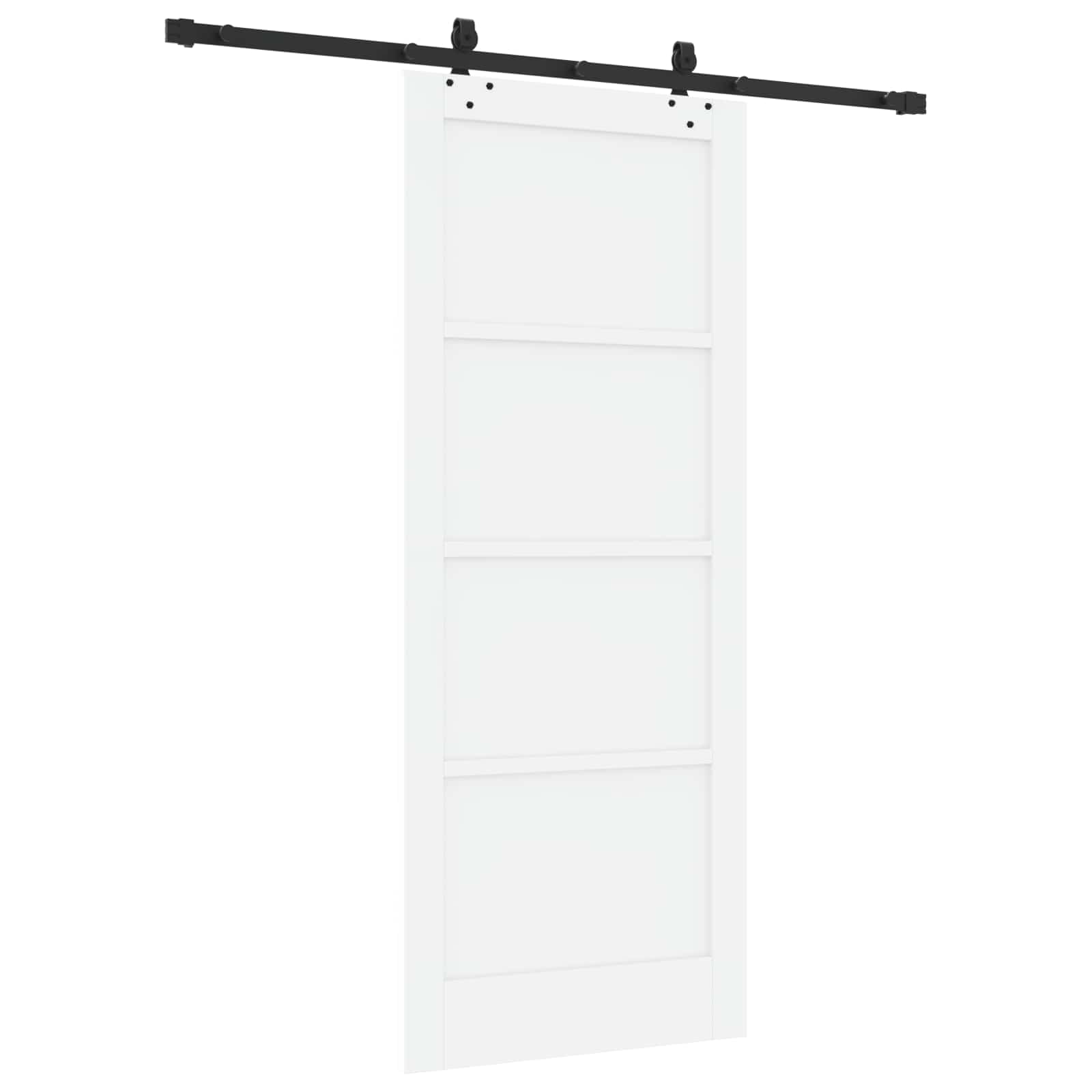 Bīdāmās durvis Baltas un melnas 83 x 202 cm
