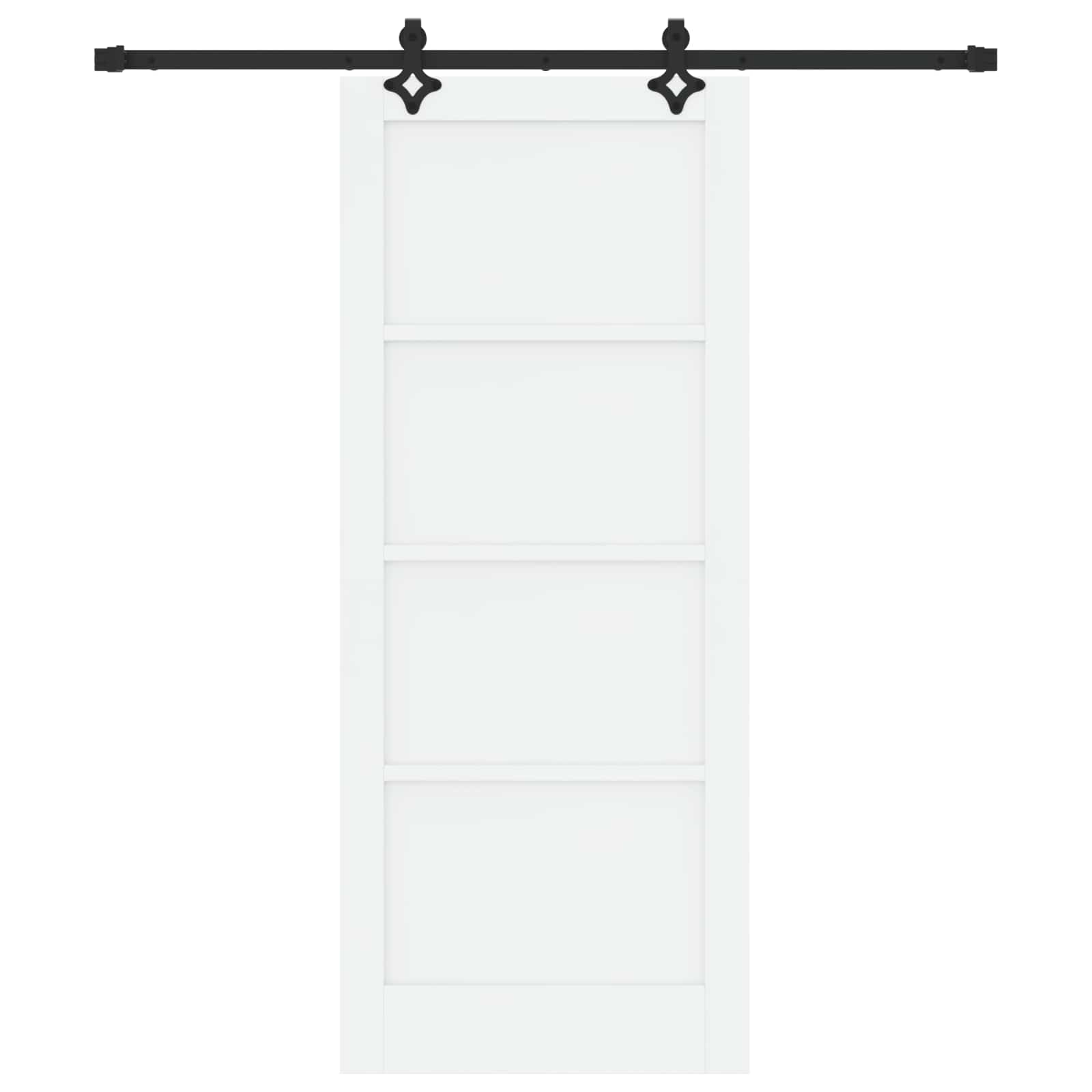 Bīdāmās durvis Baltas un melnas 83 x 202 cm
