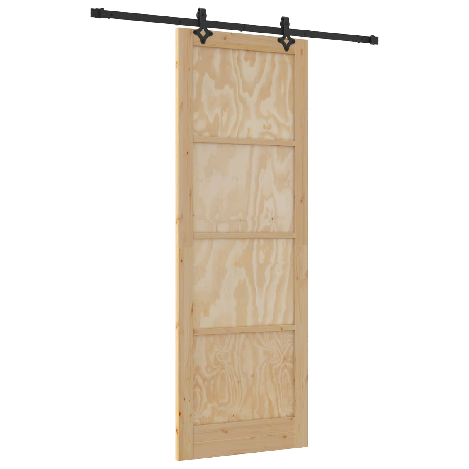 Slankios durys Natūrali ir juoda 83 x 232 cm