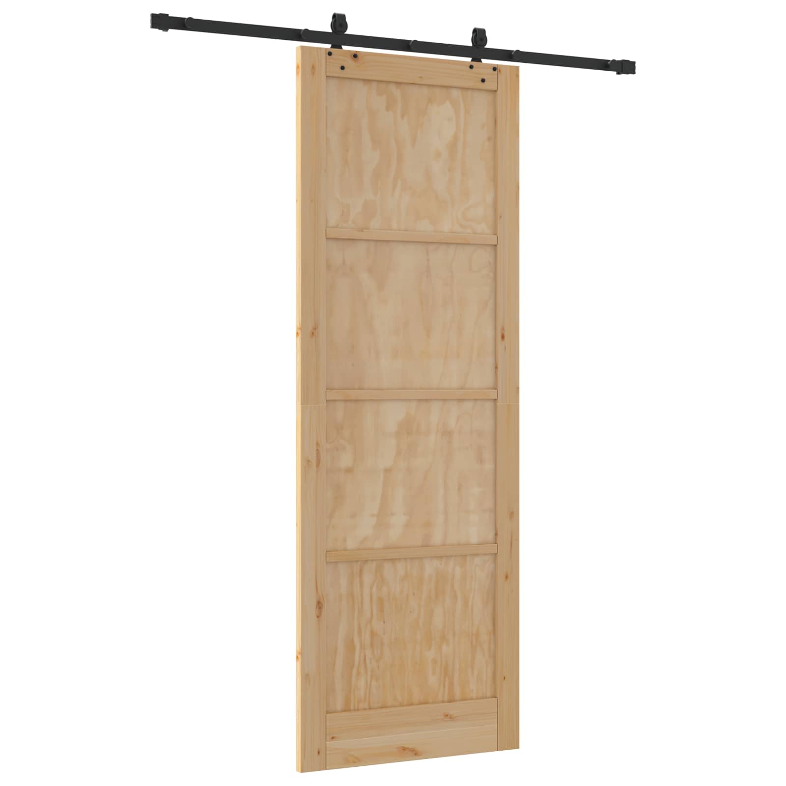 Slankios durys Natūrali ir juoda 83 x 232 cm