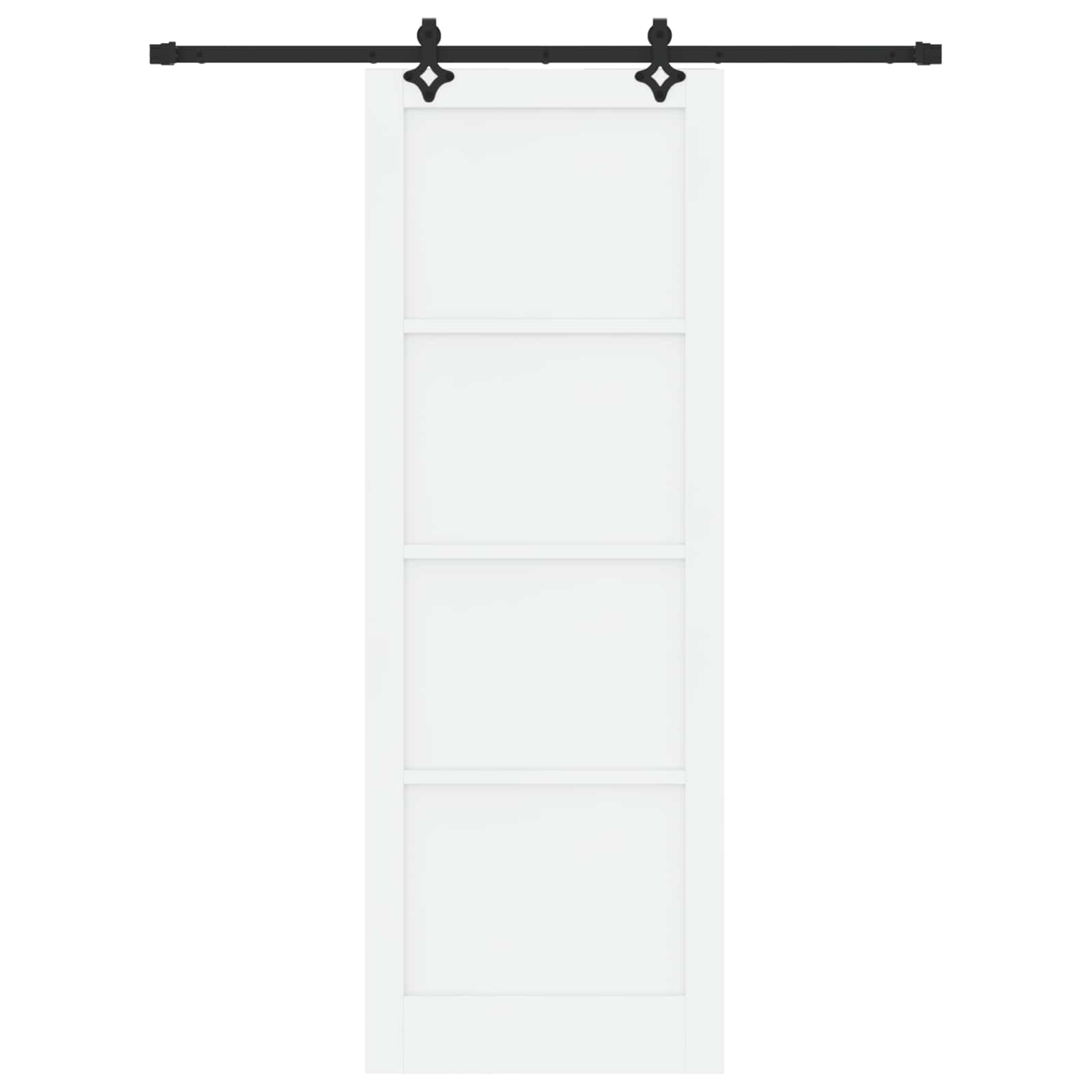 Slankios durys Balta ir juoda 83 x 232 cm