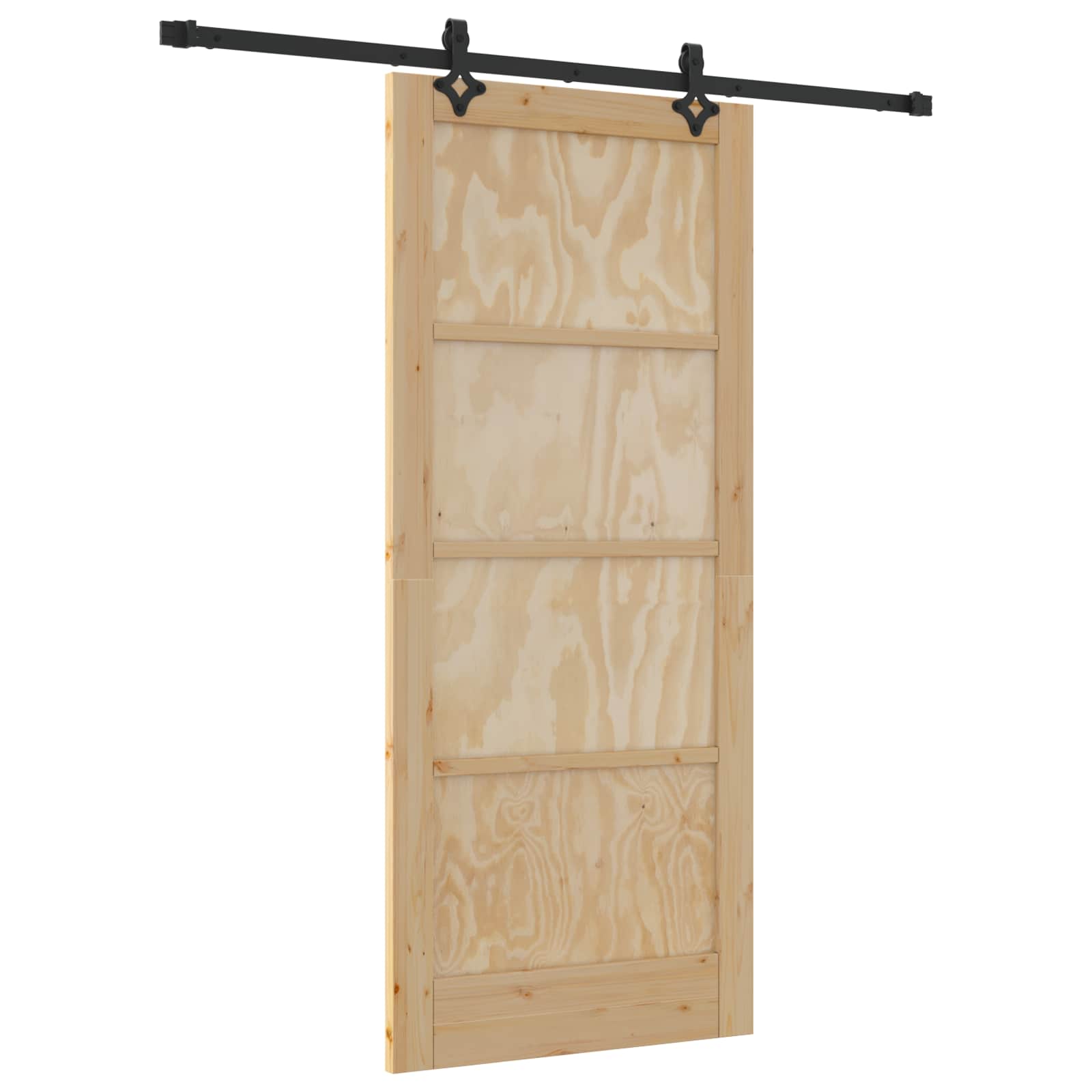 Slankios durys Natūrali ir juoda 86 x 198,5 cm