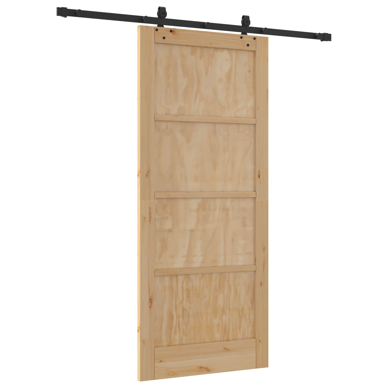 Slankios durys Natūrali ir juoda 86 x 198,5 cm