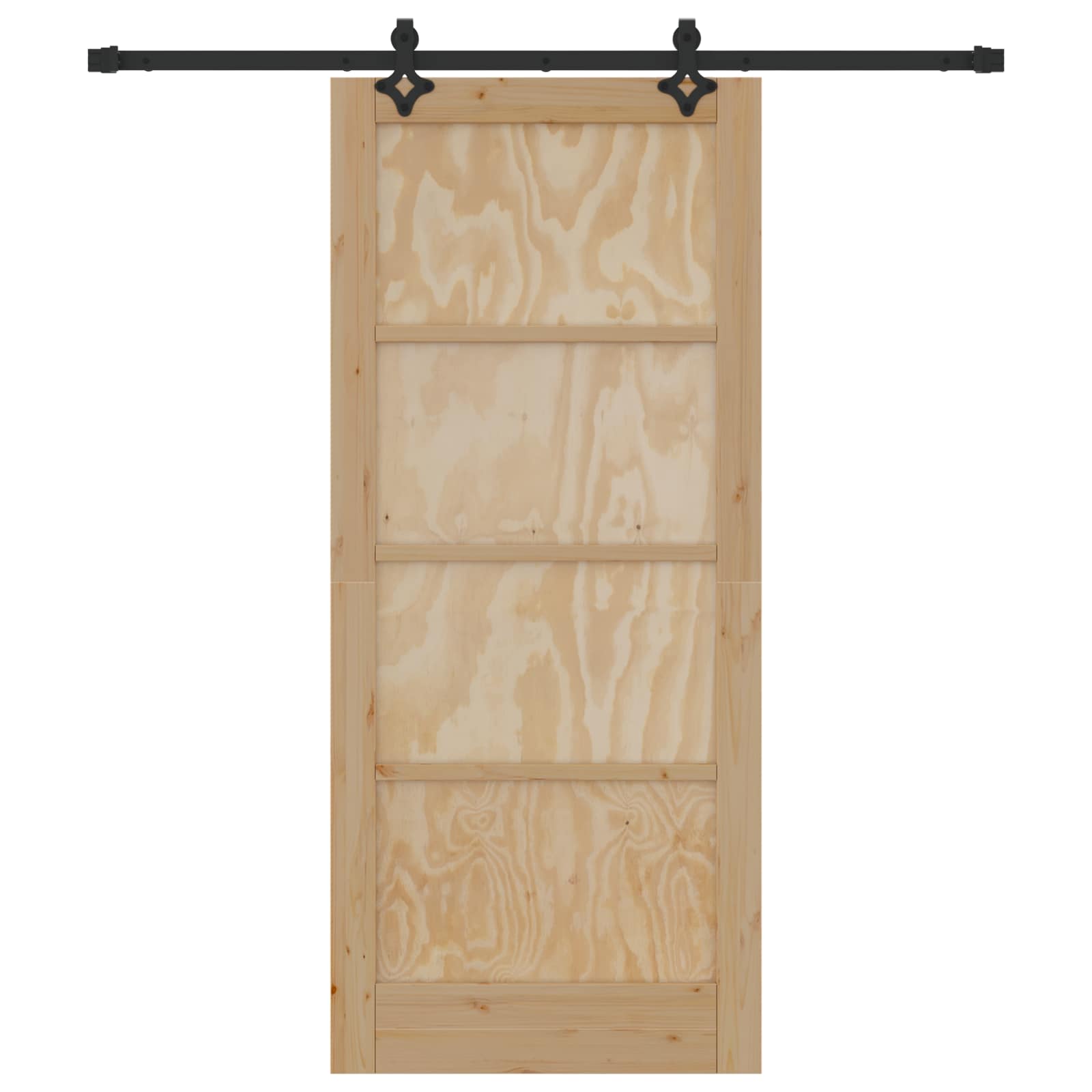 Slankios durys Natūrali ir juoda 86 x 198,5 cm