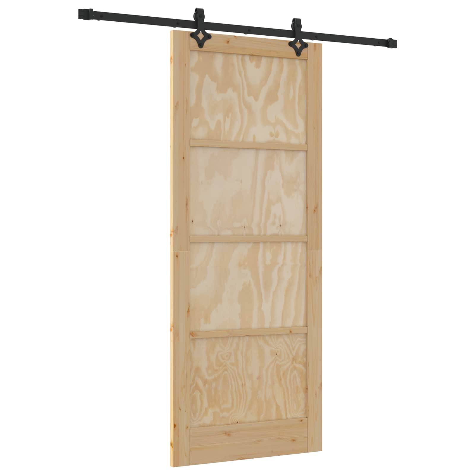 Slankios durys Natūrali ir juoda 86 x 211 cm