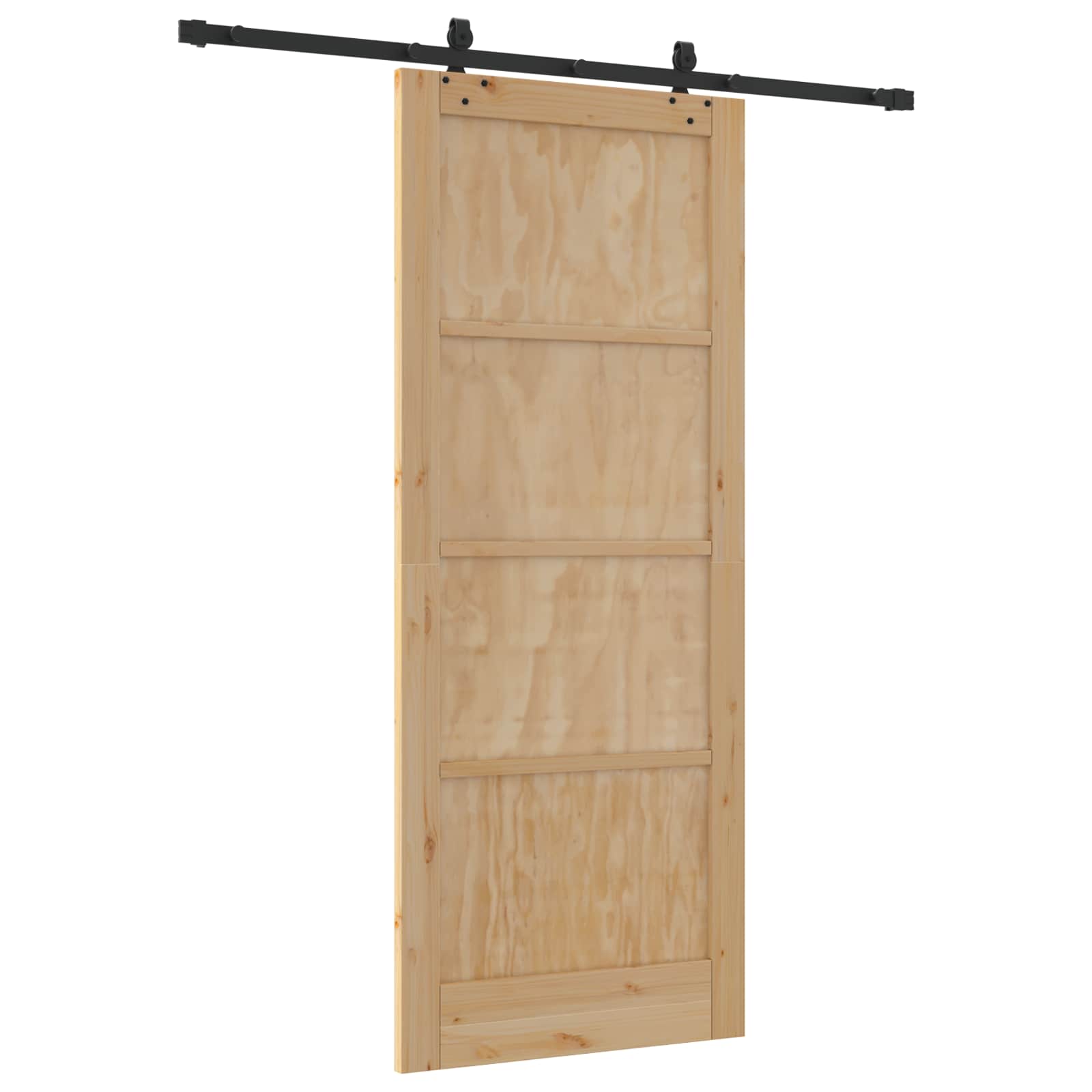 Slankios durys Natūrali ir juoda 86 x 211 cm