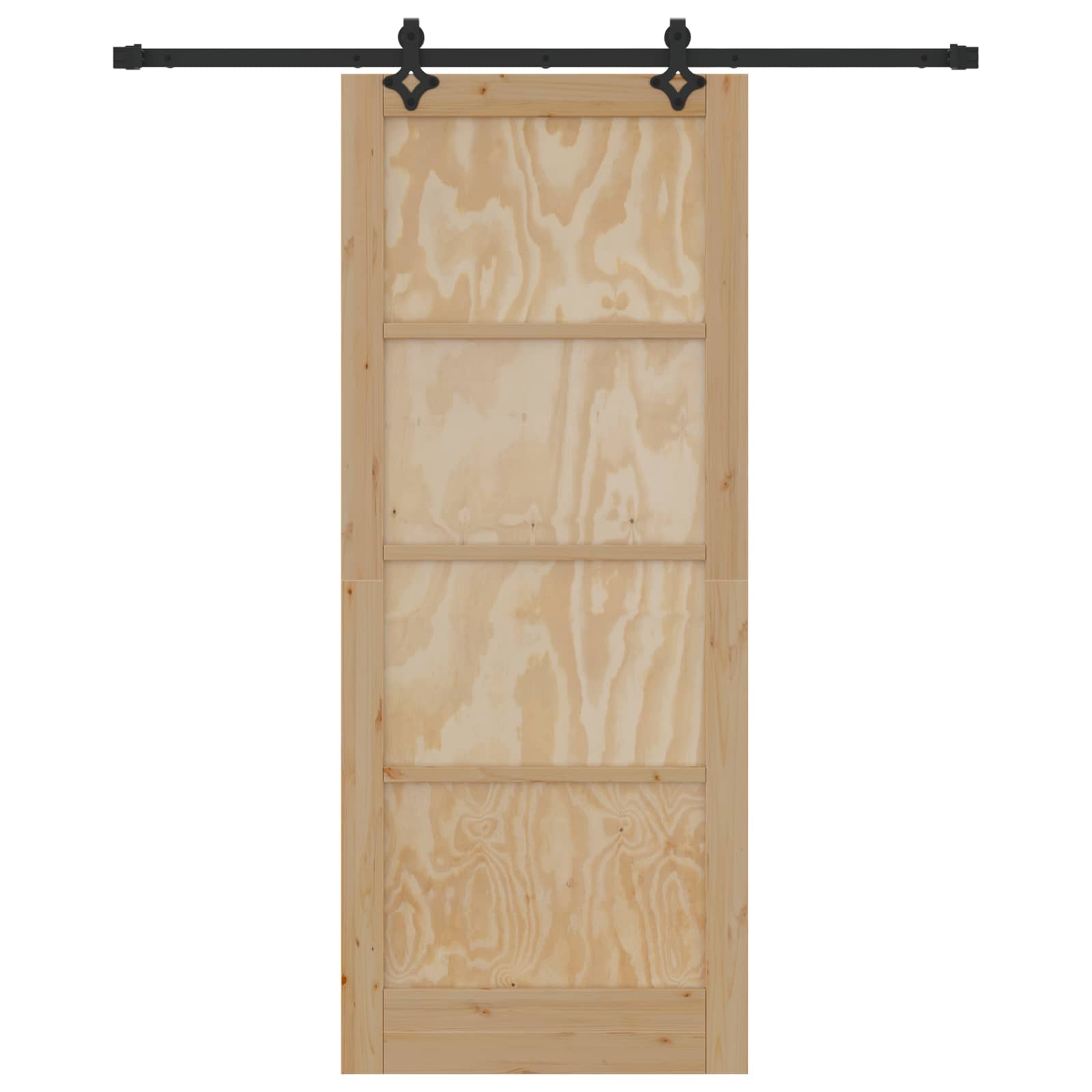 Slankios durys Natūrali ir juoda 86 x 211 cm