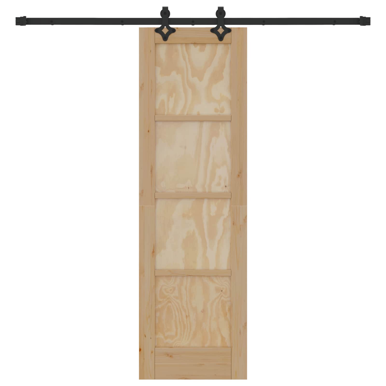Slankios durys Natūrali ir juoda 61 x 198,5 cm