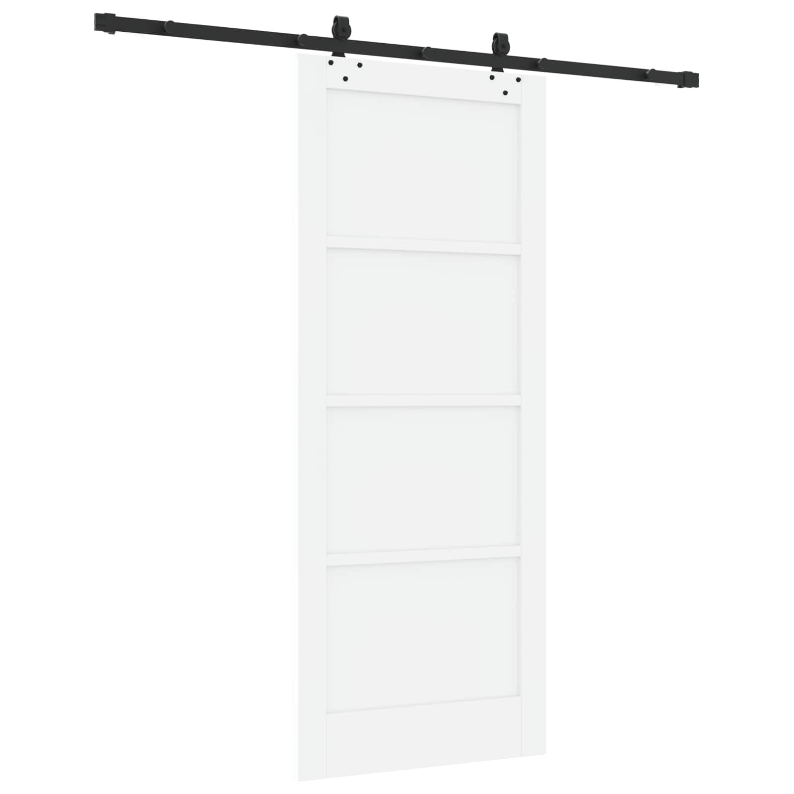 Bīdāmās durvis Baltas un melnas 83 x 202 cm
