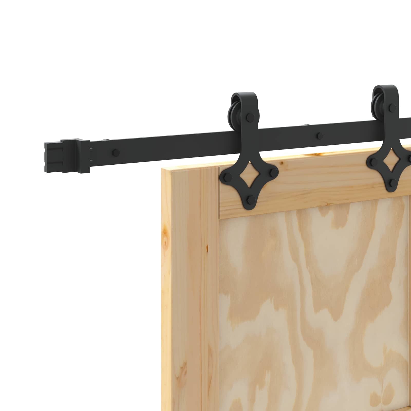Slankios durys Natūrali ir juoda 83 x 232 cm