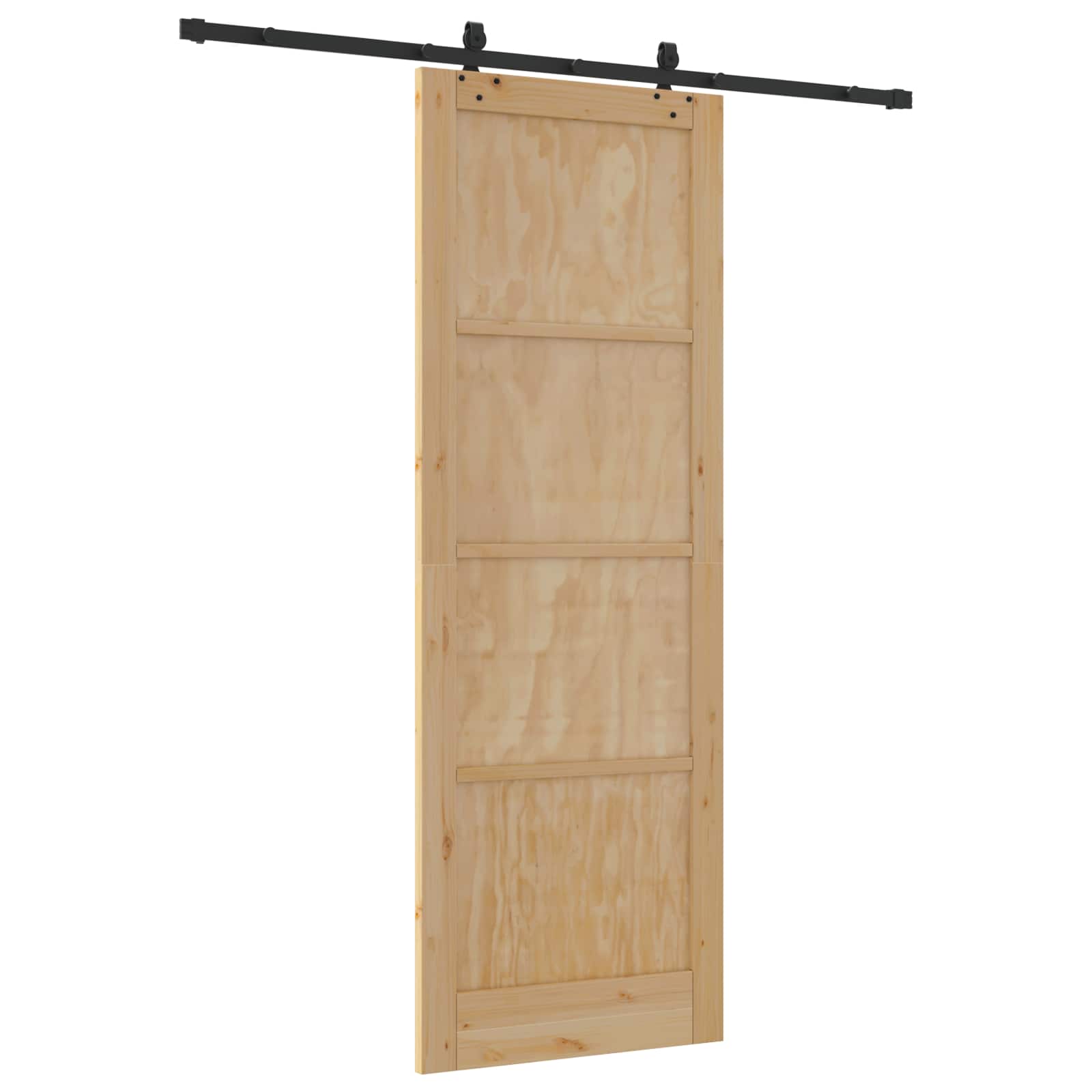 Slankios durys Natūrali ir juoda 83 x 232 cm