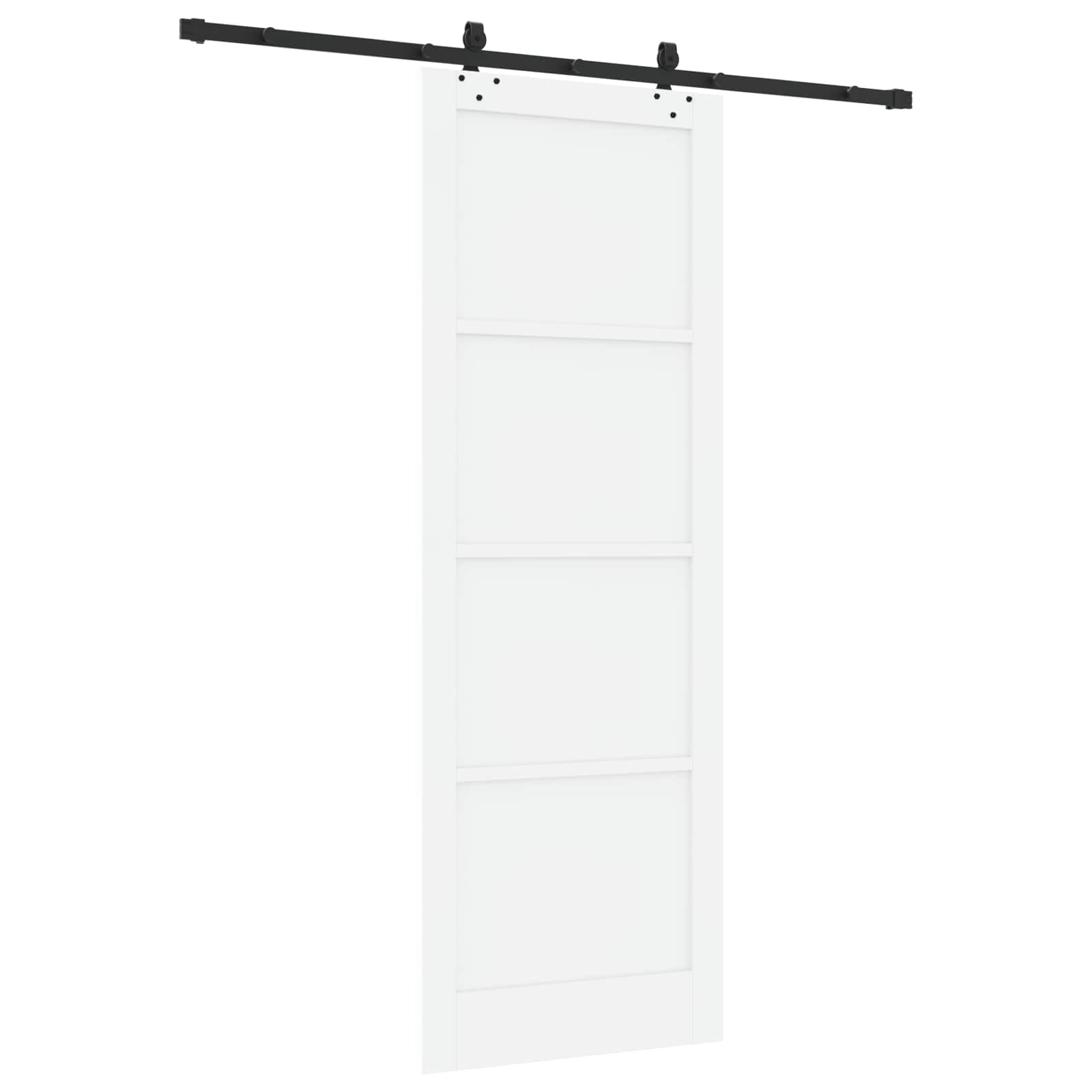 Slankios durys Balta ir juoda 83 x 232 cm