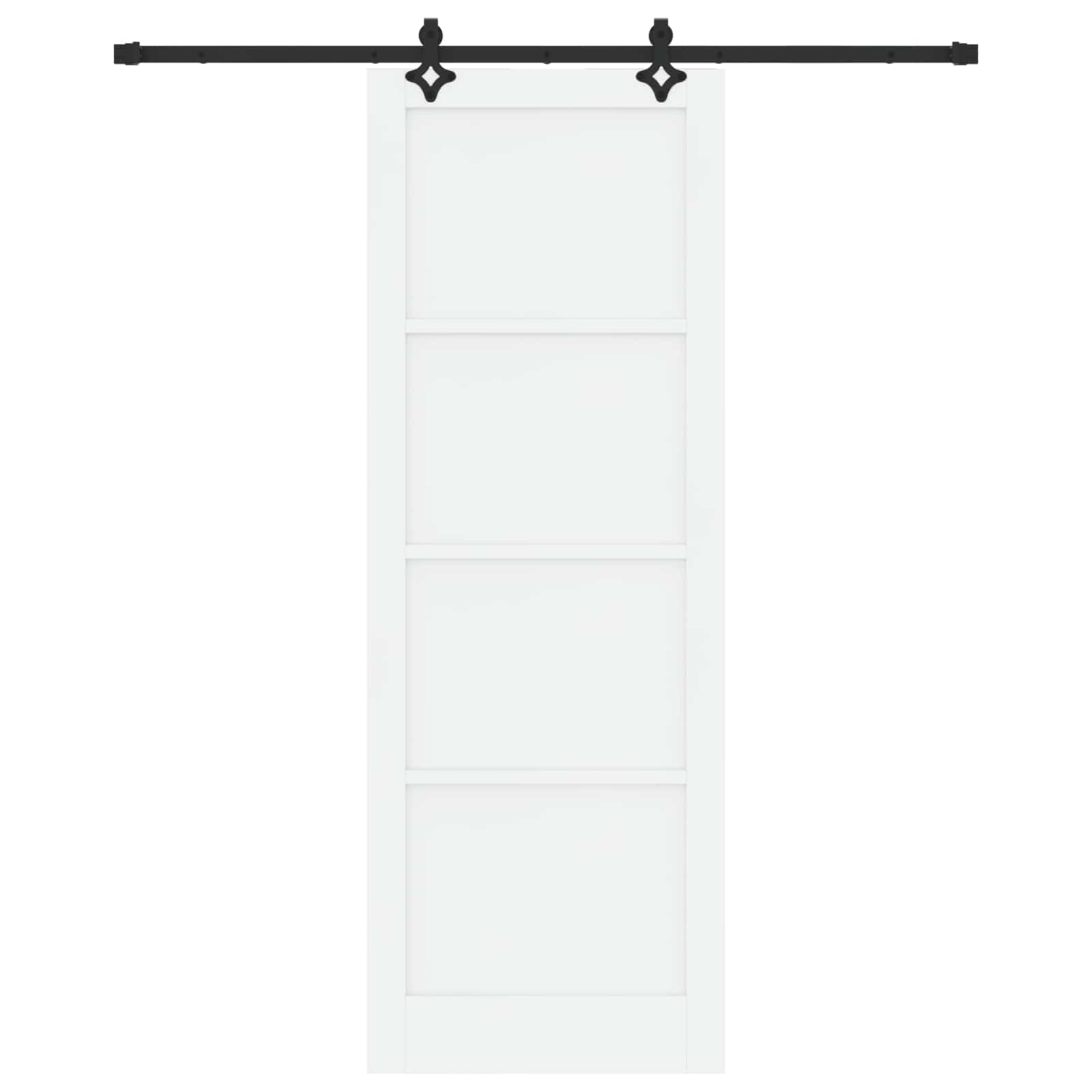 Slankios durys Balta ir juoda 83 x 232 cm