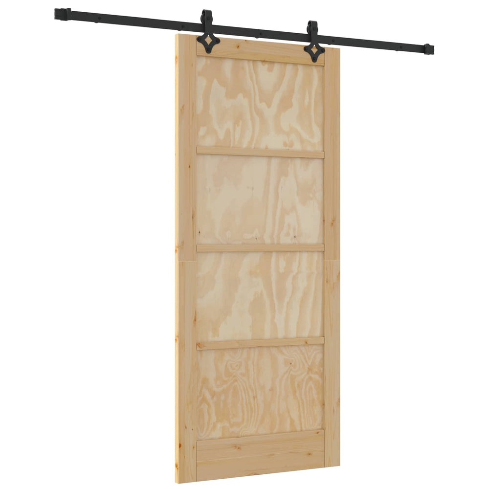 Slankios durys Natūrali ir juoda 86 x 198,5 cm