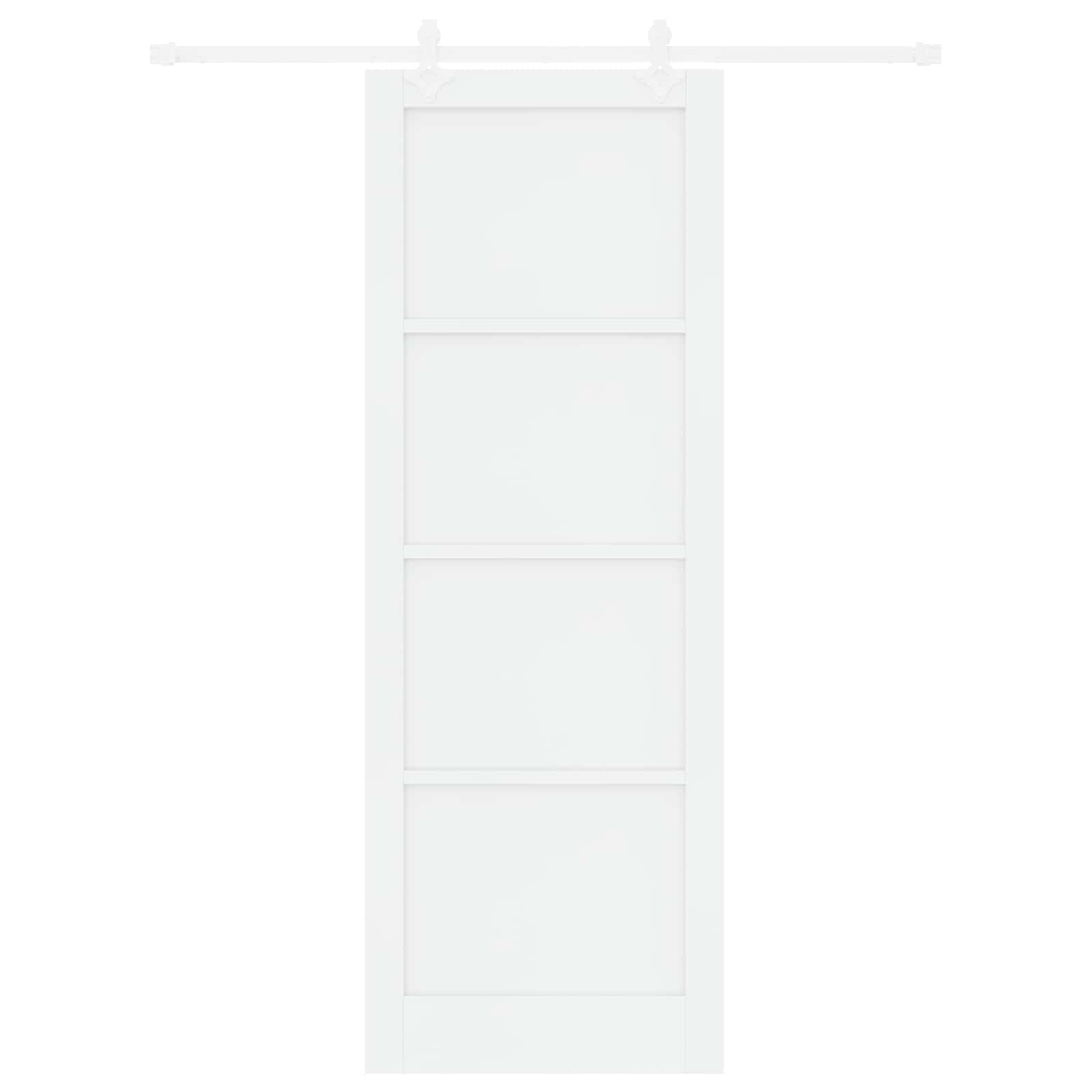 Slankios durys Balta 83 x 232 cm Pušies medienos masyvas