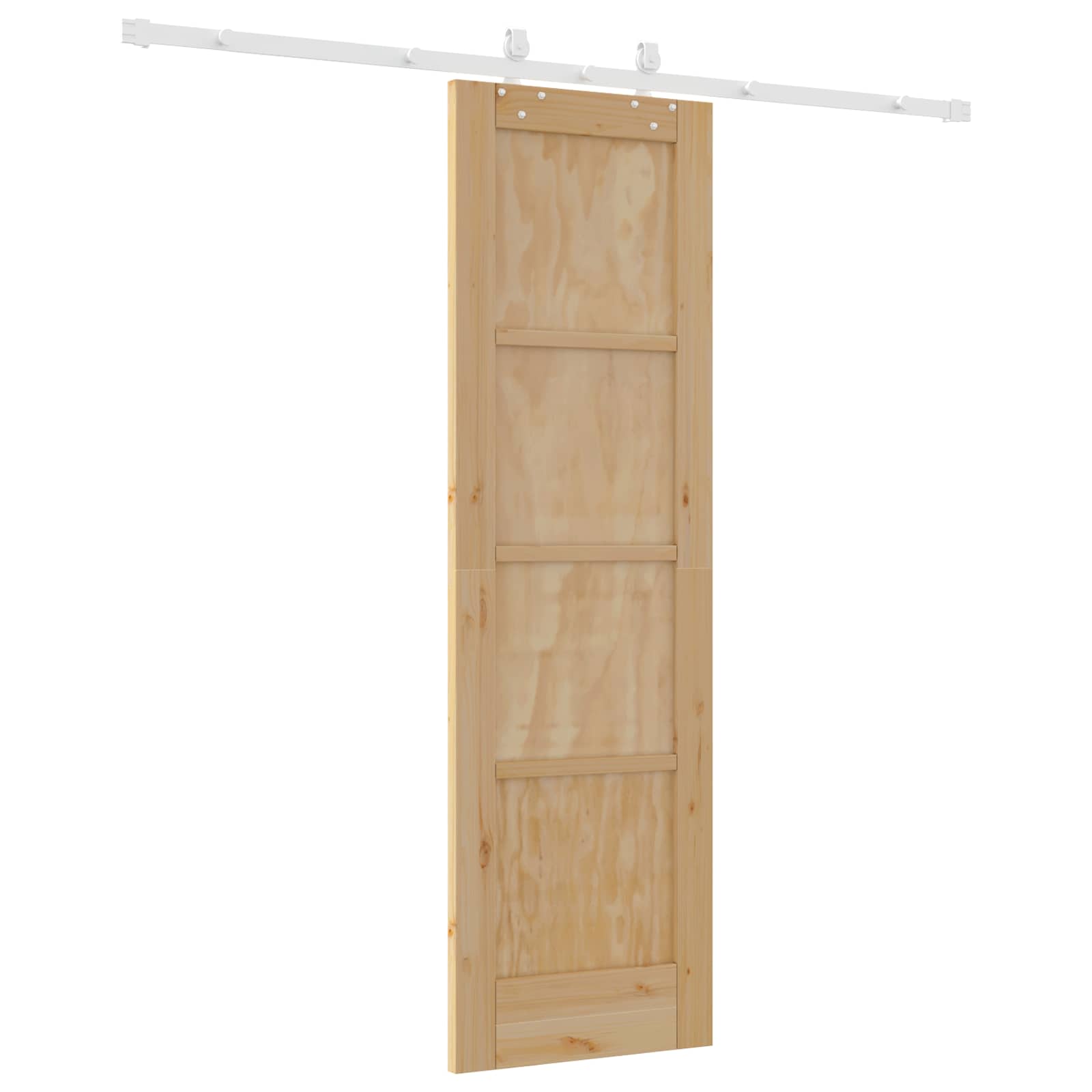 Bīdāmās durvis Naturālas un Baltas 61 x 198,5 cm