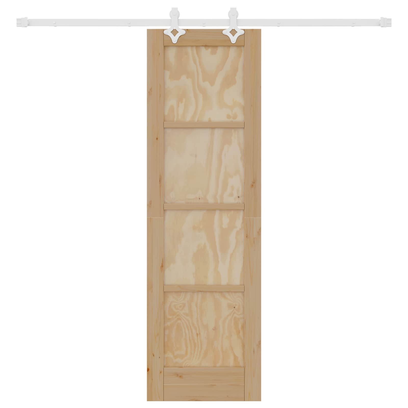 Bīdāmās durvis Naturālas un Baltas 61 x 198,5 cm