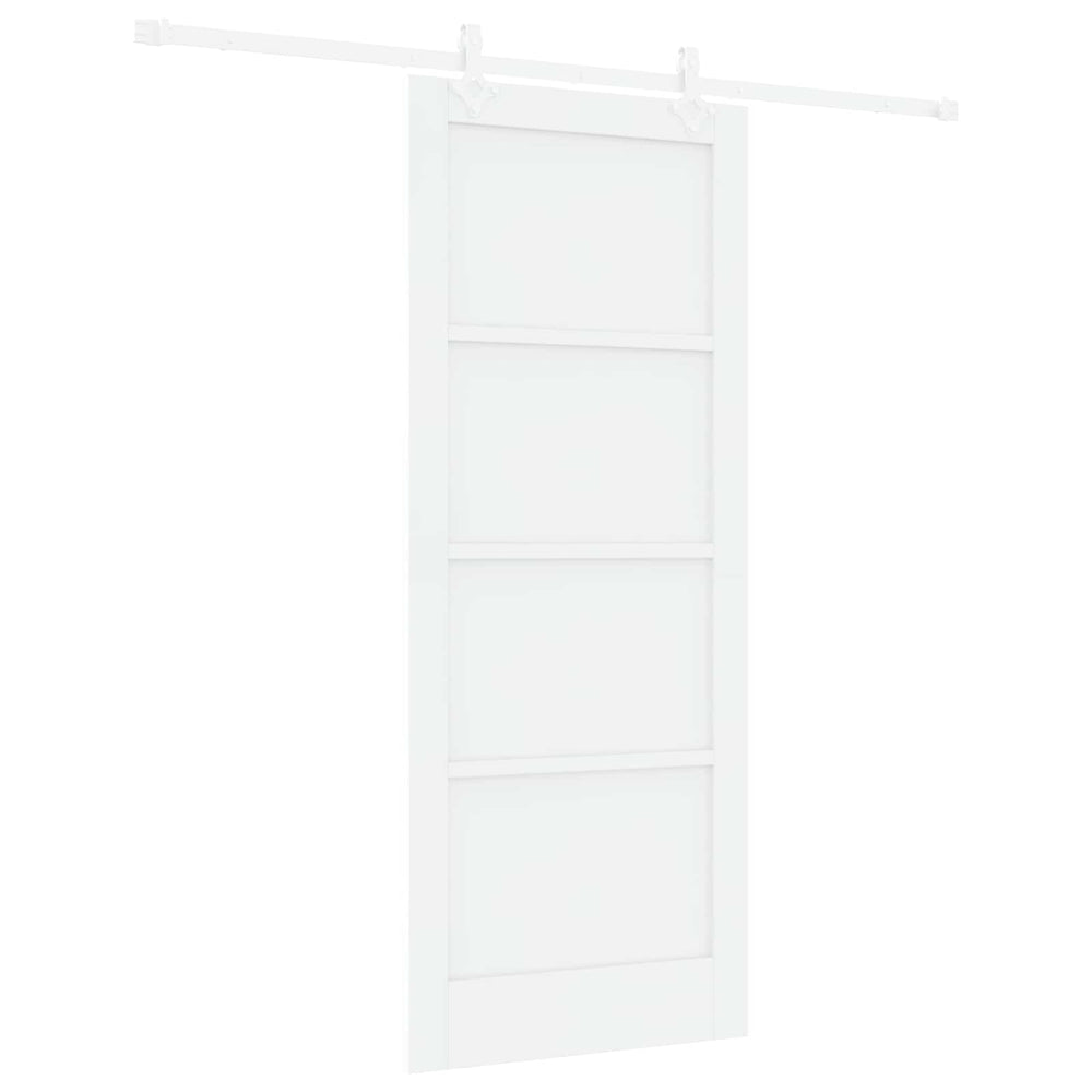 Slankios durys Balta 83 x 202 cm Pušies medienos masyvas