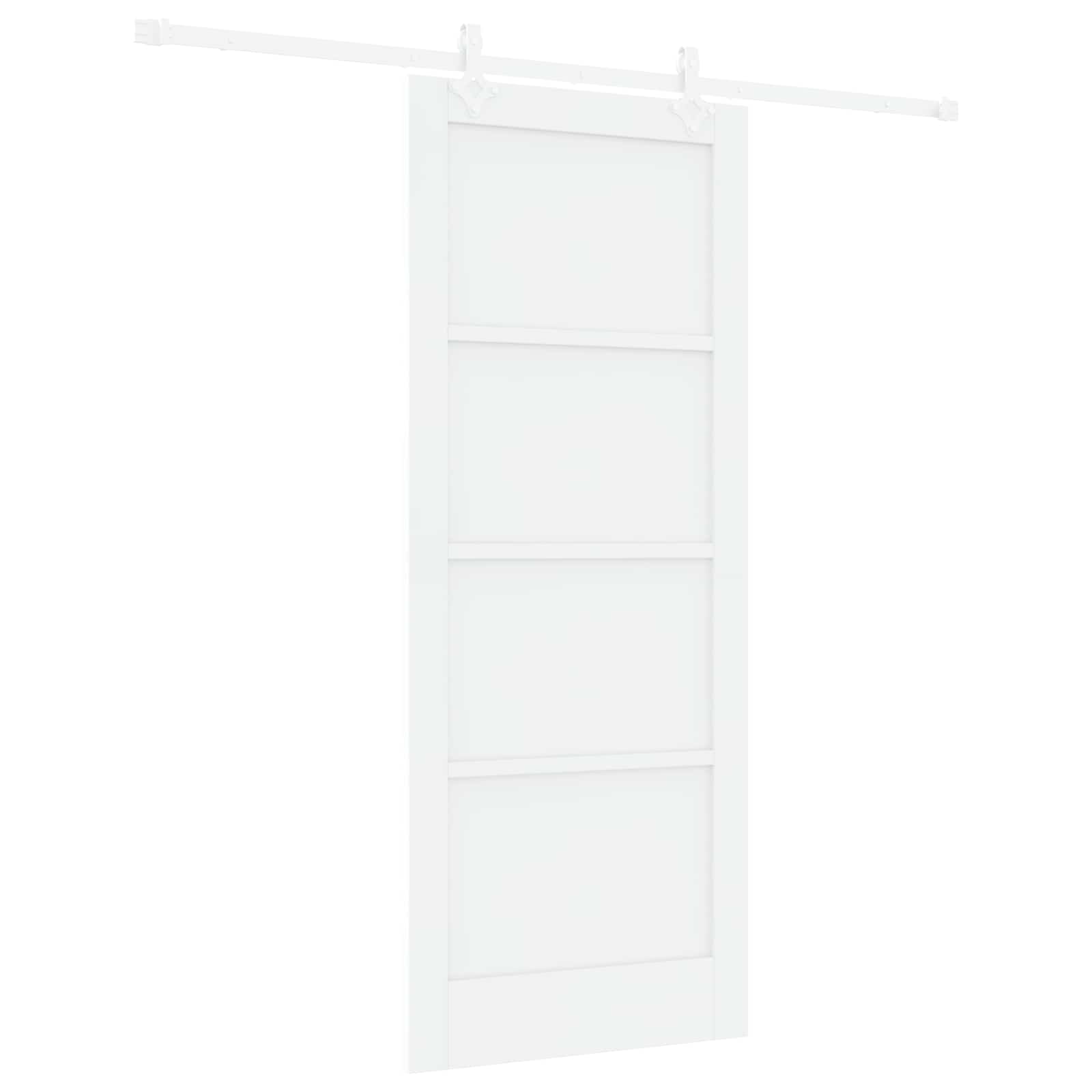 Slankios durys Balta 83 x 202 cm Pušies medienos masyvas