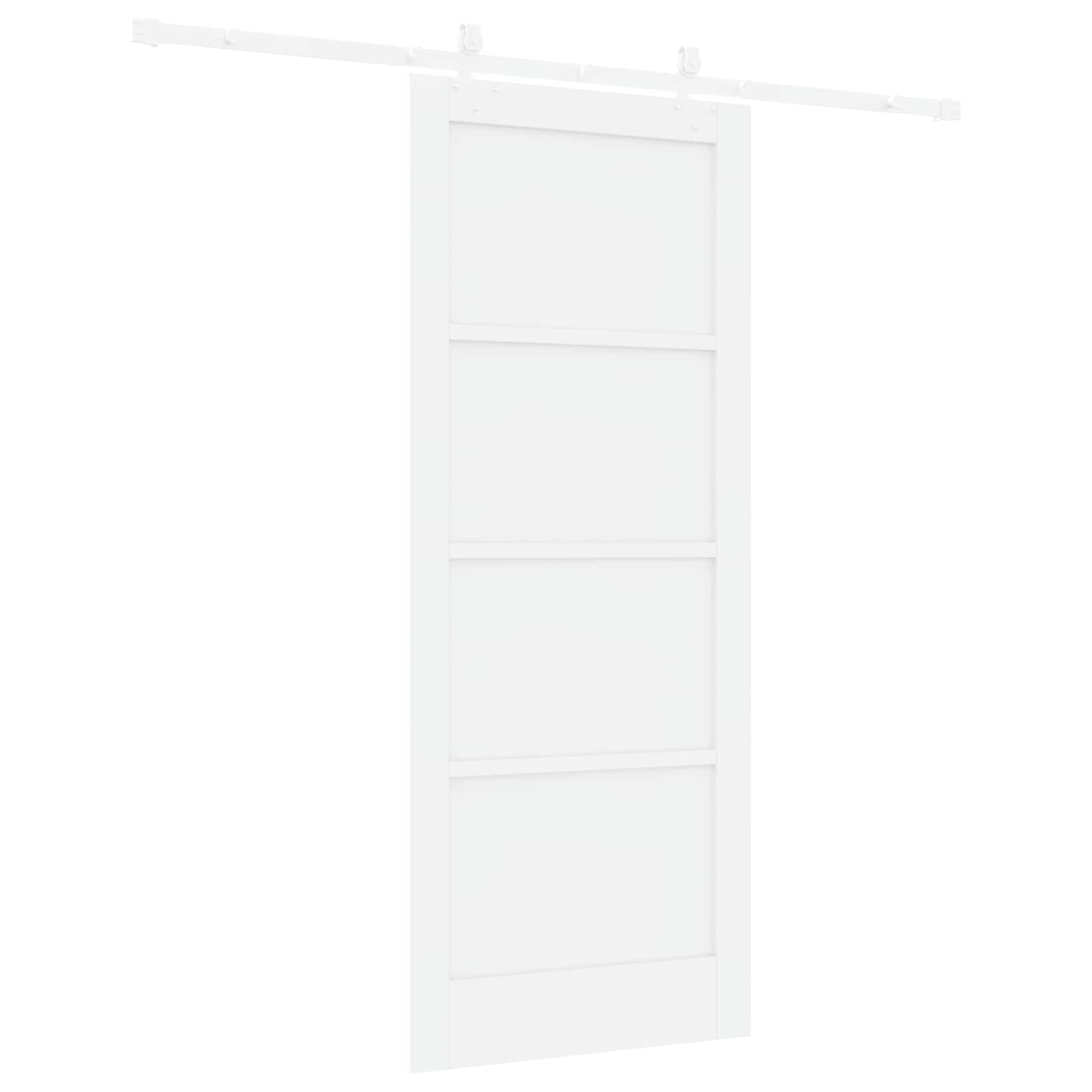 Slankios durys Balta 83 x 202 cm Pušies medienos masyvas