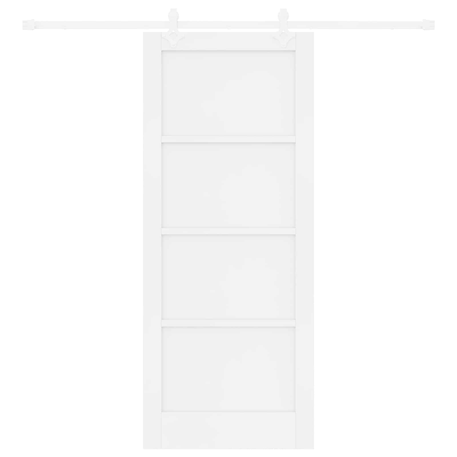 Slankios durys Balta 83 x 202 cm Pušies medienos masyvas