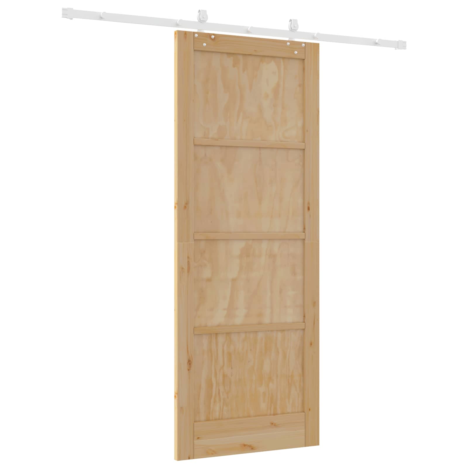 Bīdāmās durvis dabīgā krāsā un baltas 83 x 211 cm