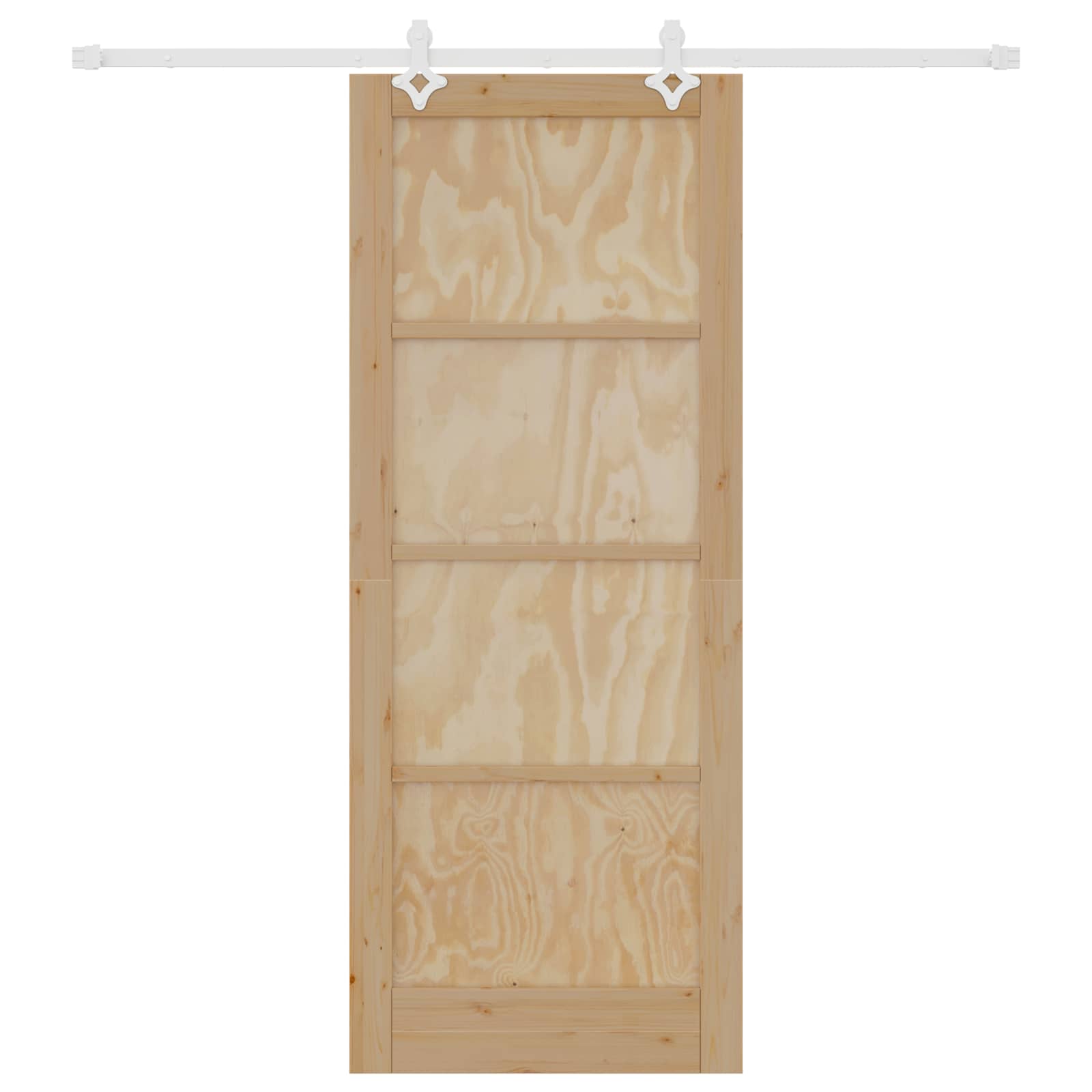 Bīdāmās durvis dabīgā krāsā un baltas 83 x 211 cm