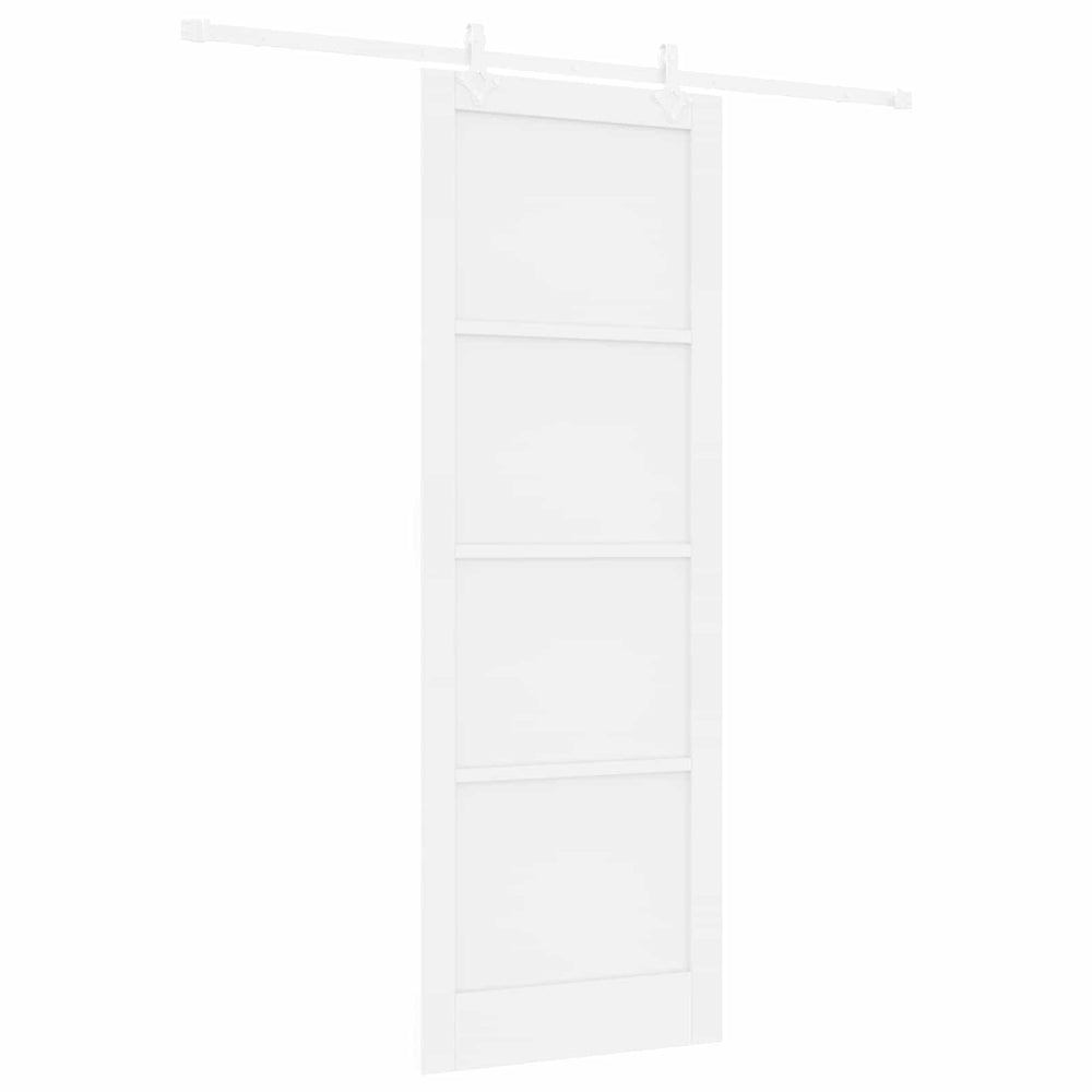 Slankios durys Balta 83 x 232 cm Pušies medienos masyvas