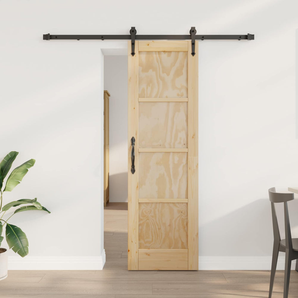 Slankios durys ORKDAL Natūrali ir juoda 61 x 198,5 cm