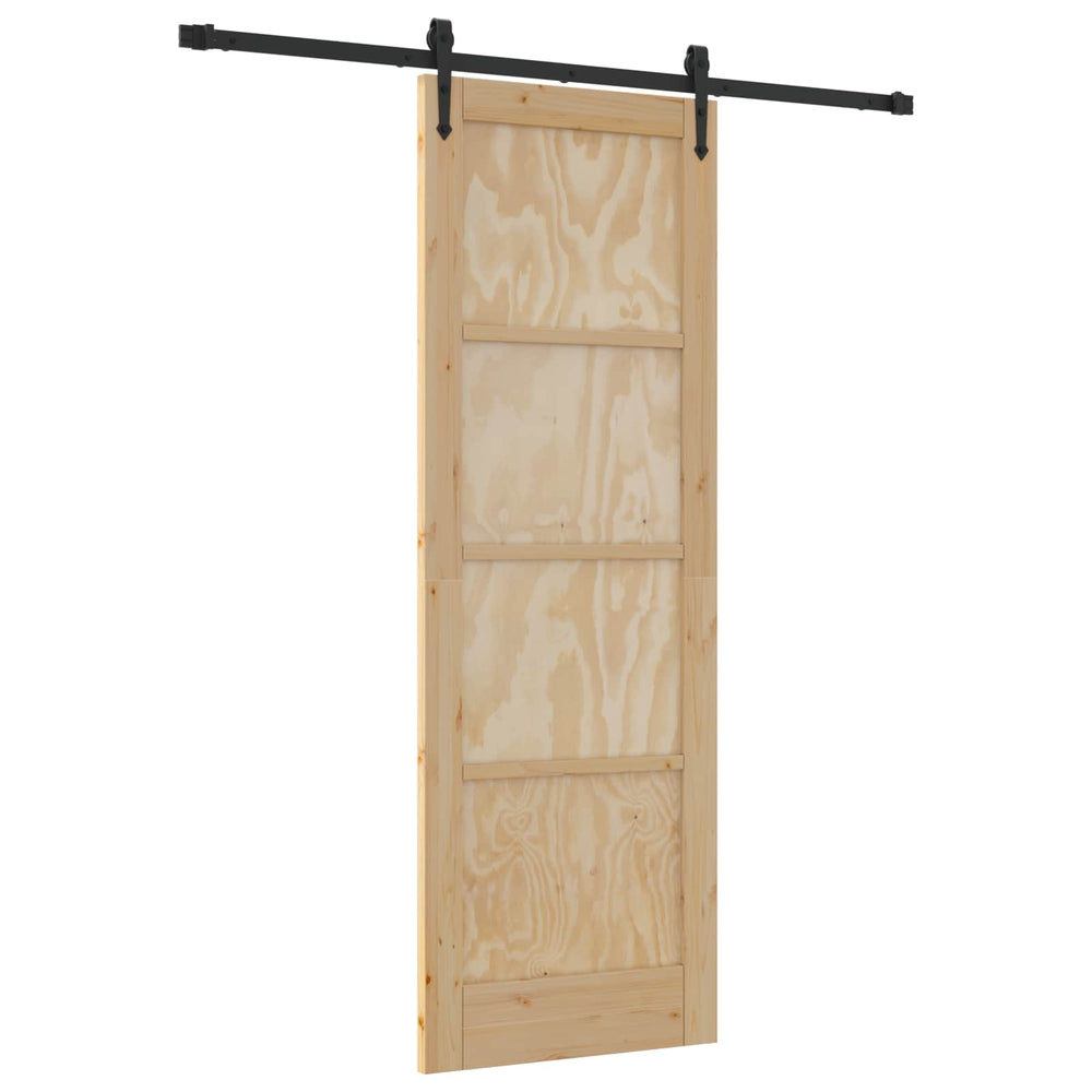 Slankios durys ORKDAL Natūrali ir juoda 73,5 x 211 cm