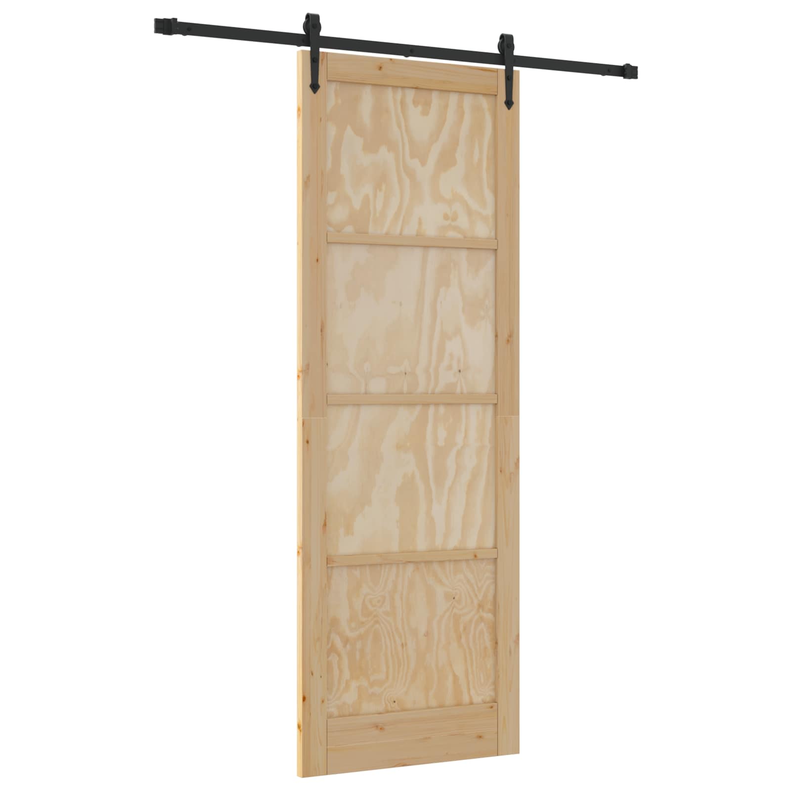Slankios durys ORKDAL Natūrali ir juoda 83 x 232 cm