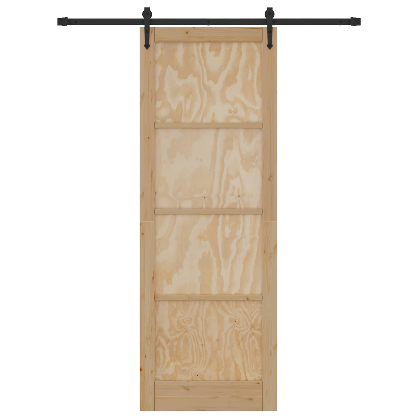 Slankios durys ORKDAL Natūrali ir juoda 83 x 232 cm