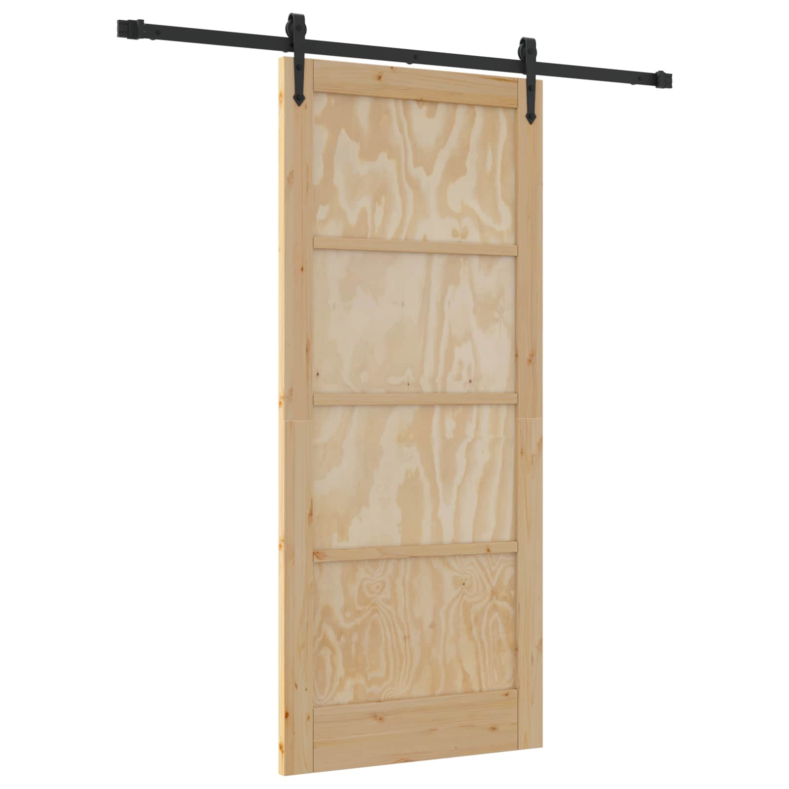 Slankios durys ORKDAL Natūrali ir juoda 86 x 198,5 cm