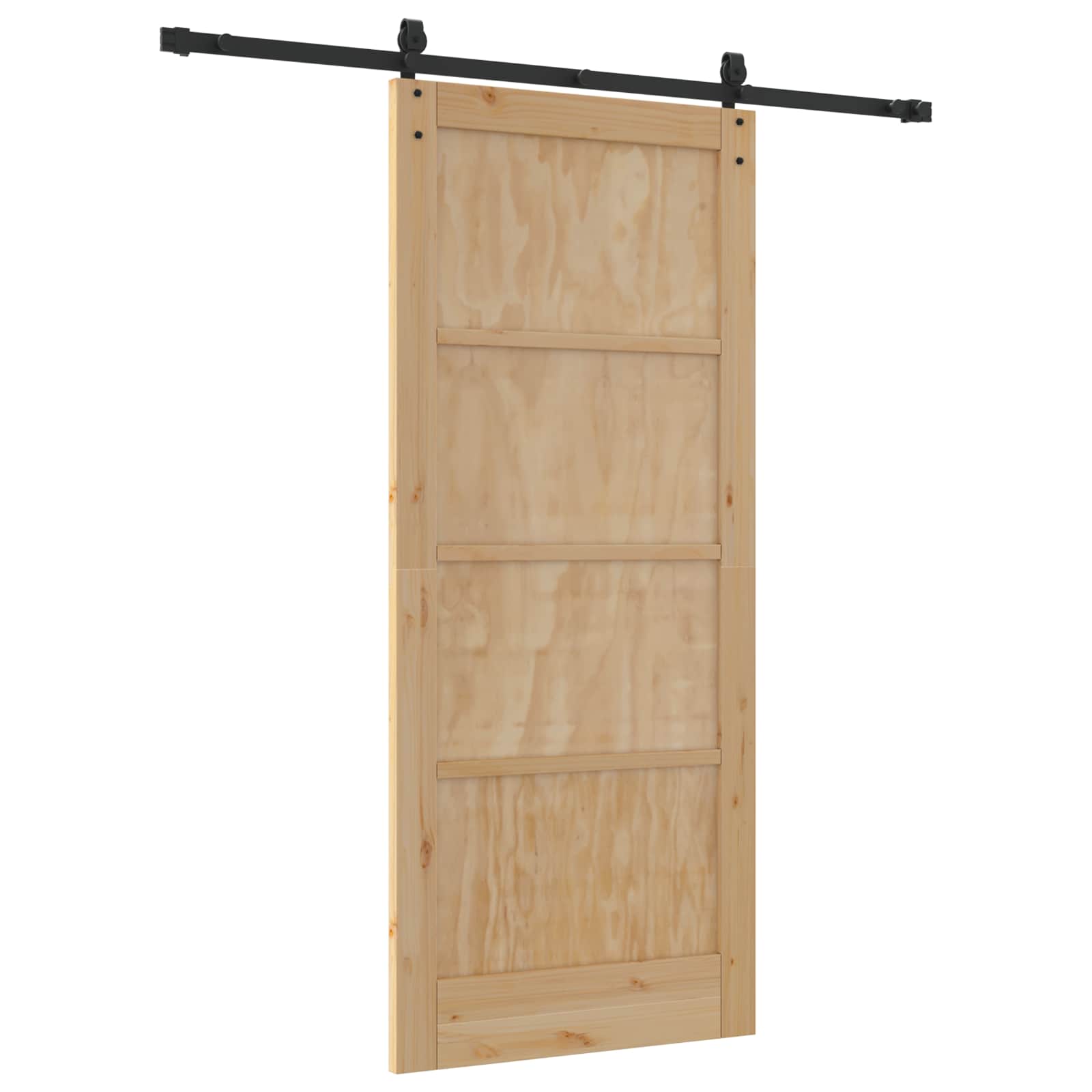 Slankios durys ORKDAL Natūrali ir juoda 86 x 198,5 cm
