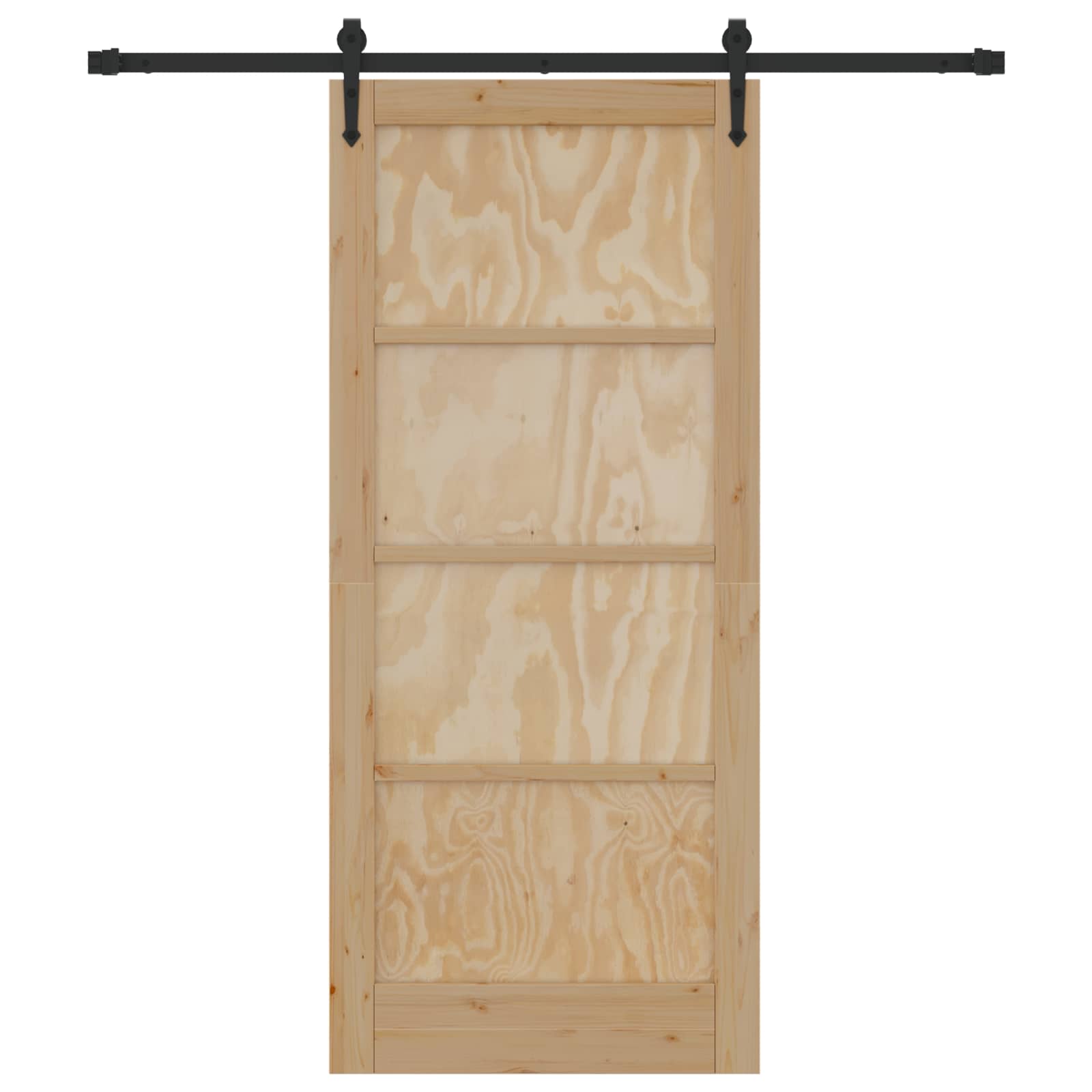 Slankios durys ORKDAL Natūrali ir juoda 86 x 198,5 cm