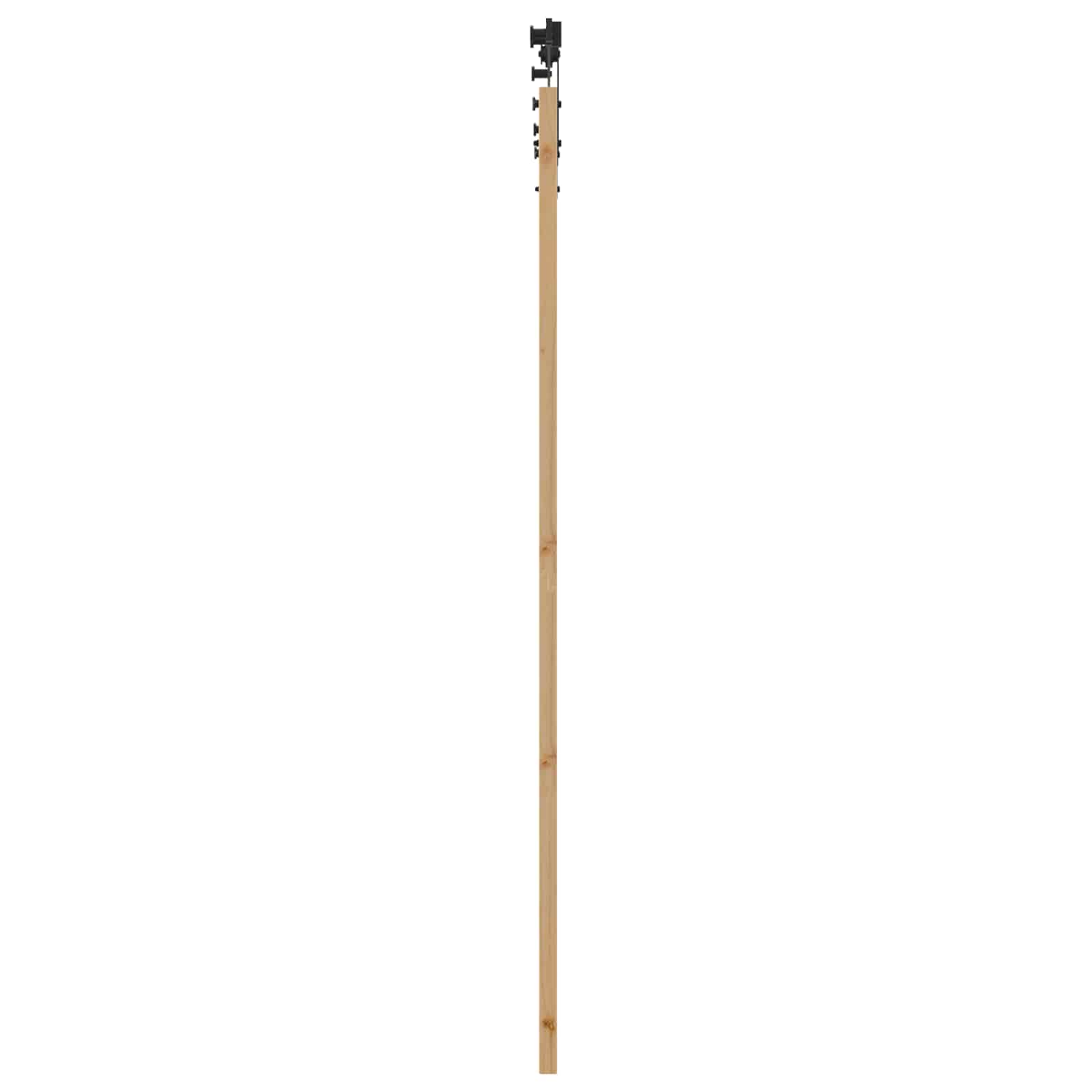 Bīdāmās durvis ORKDAL, dabīgas un melnas, 86 x 211 cm