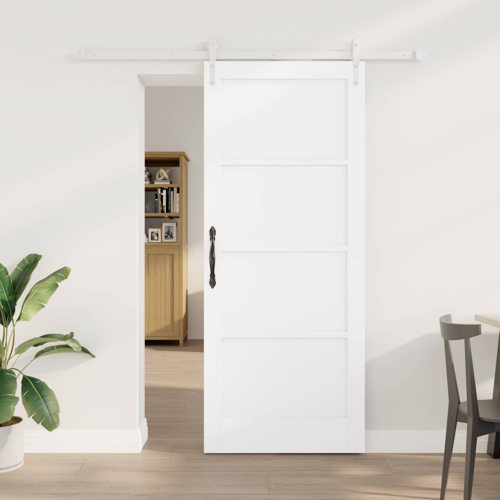 Slankios durys ORKDAL Balta 83 x 202 cm Pušies medienos masyvas