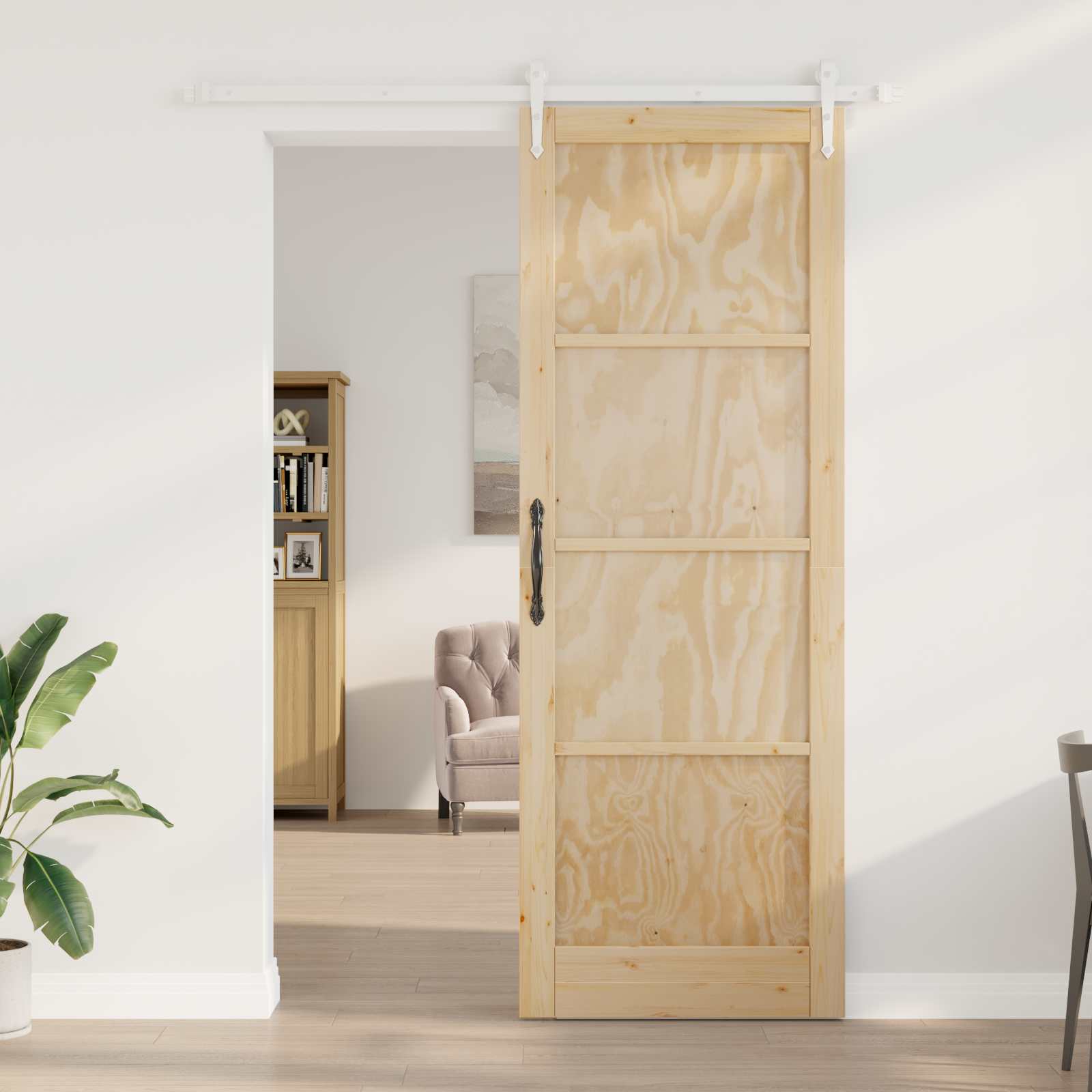 Slankios durys ORKDAL 83 x 232 cm Pušies medienos masyvas
