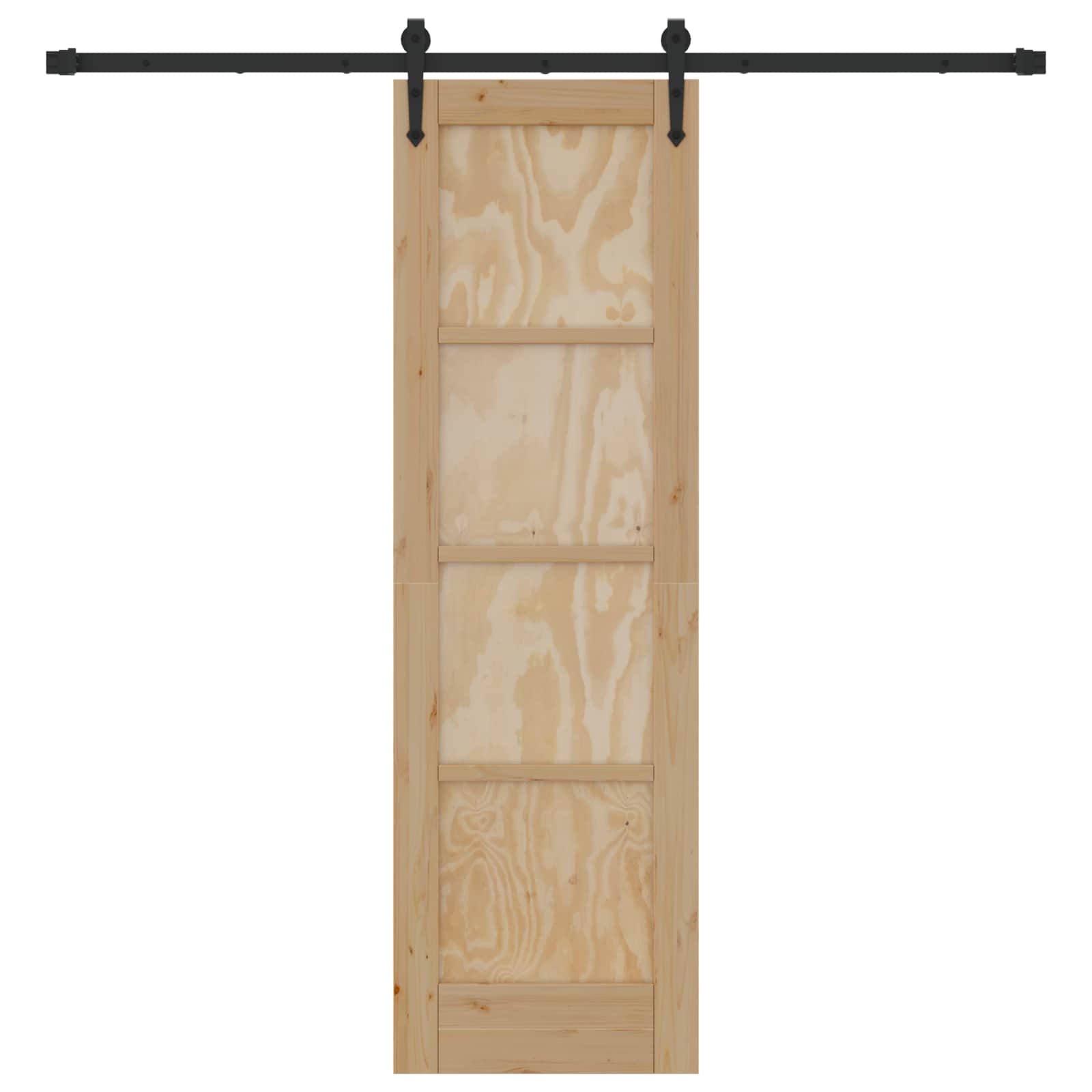 Slankios durys ORKDAL Natūrali ir juoda 61 x 198,5 cm