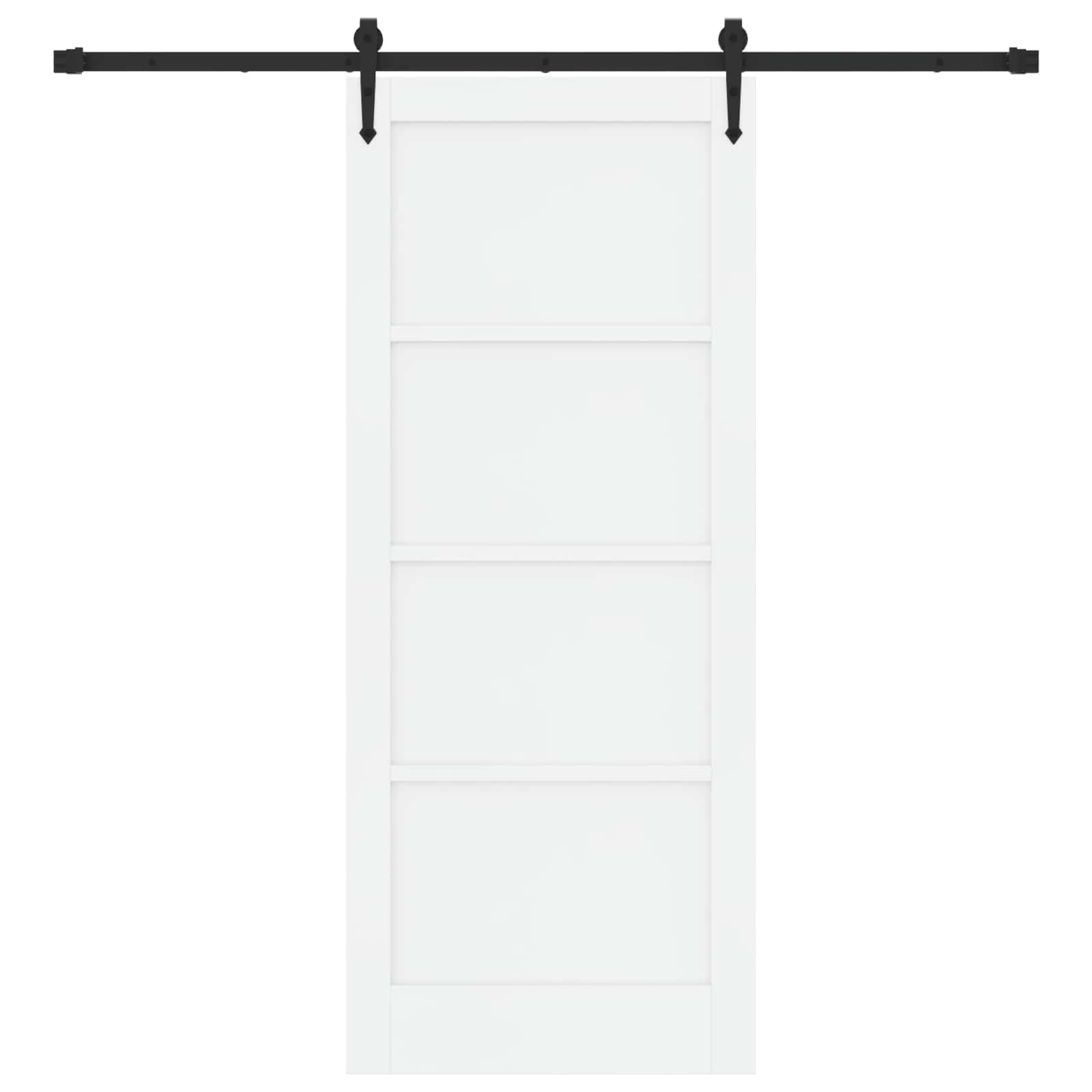 Slankios durys ORKDAL Balta ir juoda 83 x 202 cm
