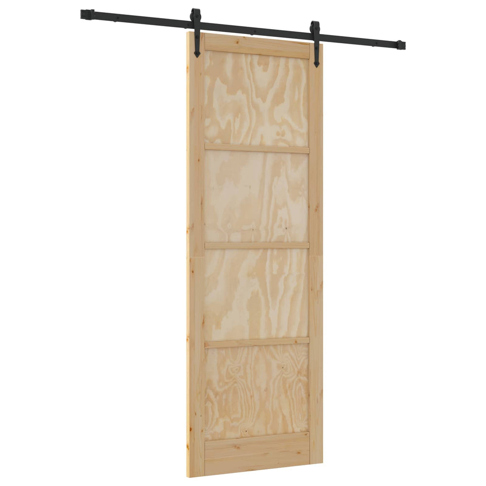Slankios durys ORKDAL Natūrali ir juoda 83 x 232 cm