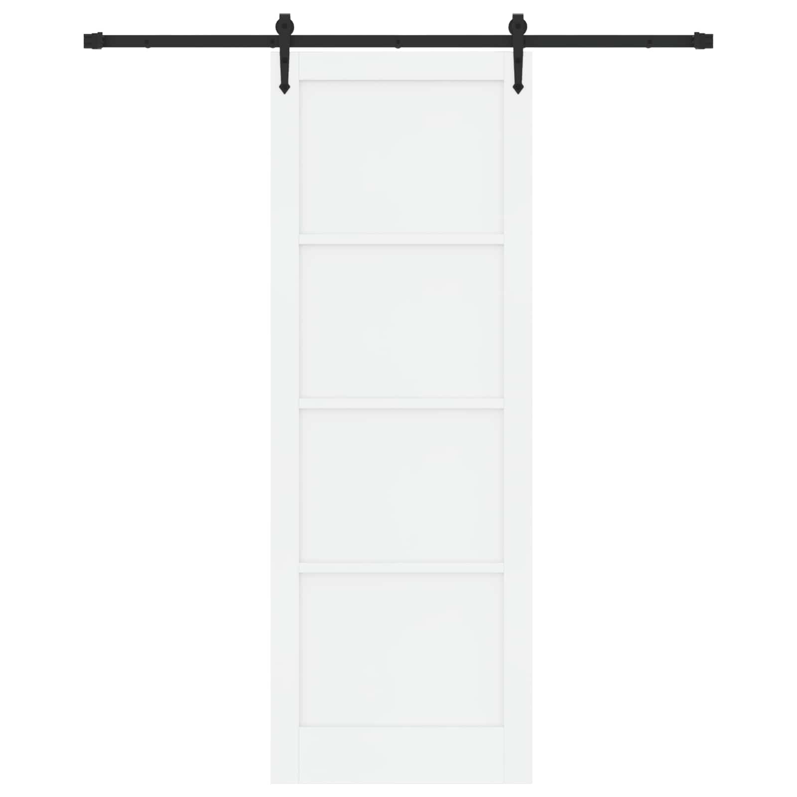 Bīdāmās durvis ORKDAL Balts un melns 83x232 cm